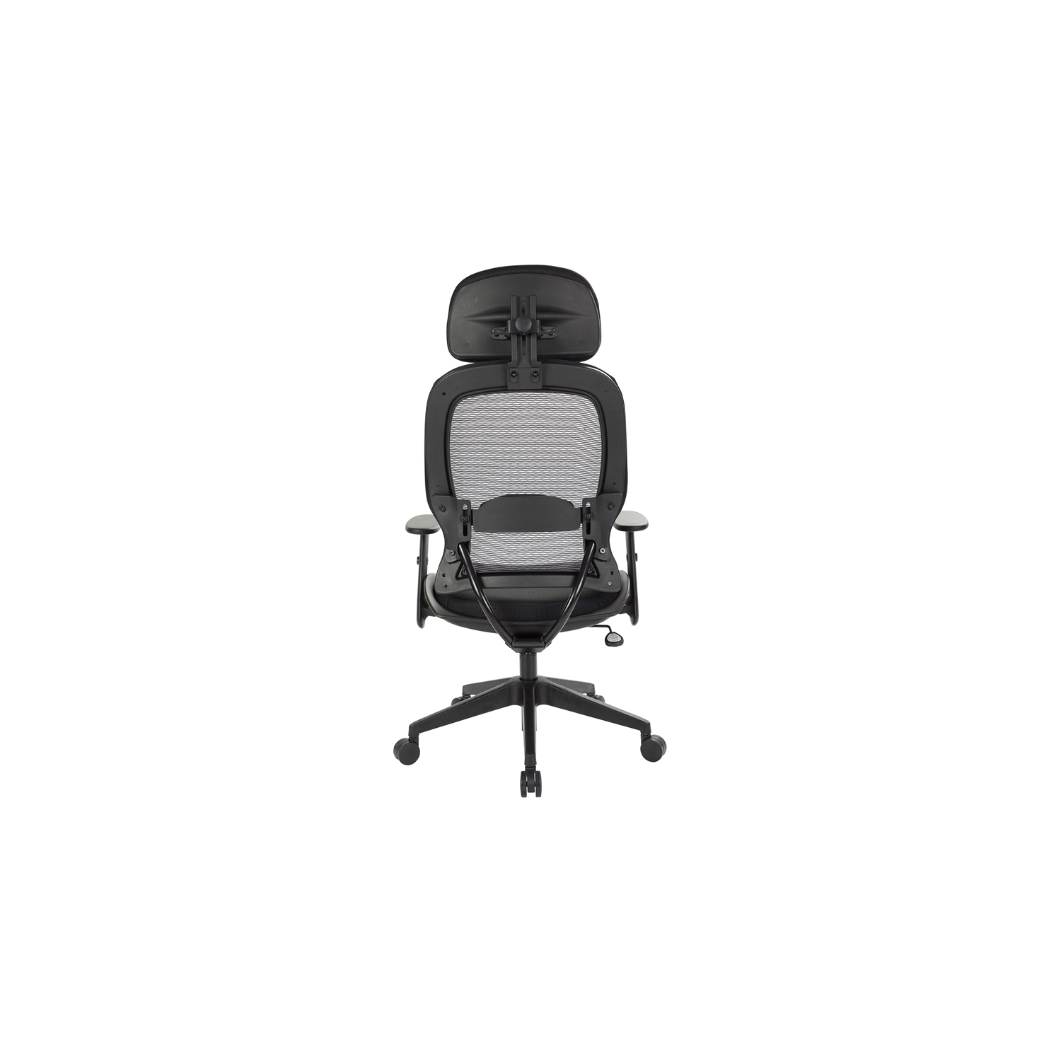 Professional AirGrid Black Back and Mesh Fabric Seat Chair Adjustable Headrest