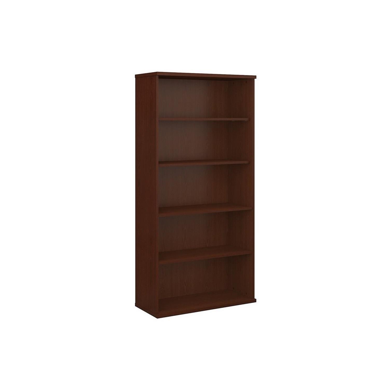 Series C 36" 5-Shelf Bookcase in Mahogany - Engineered Wood