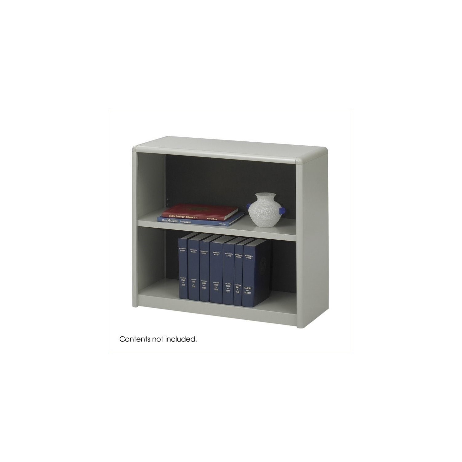 Safco 2-Shelf ValueMate Grey Economy Steel Bookcase