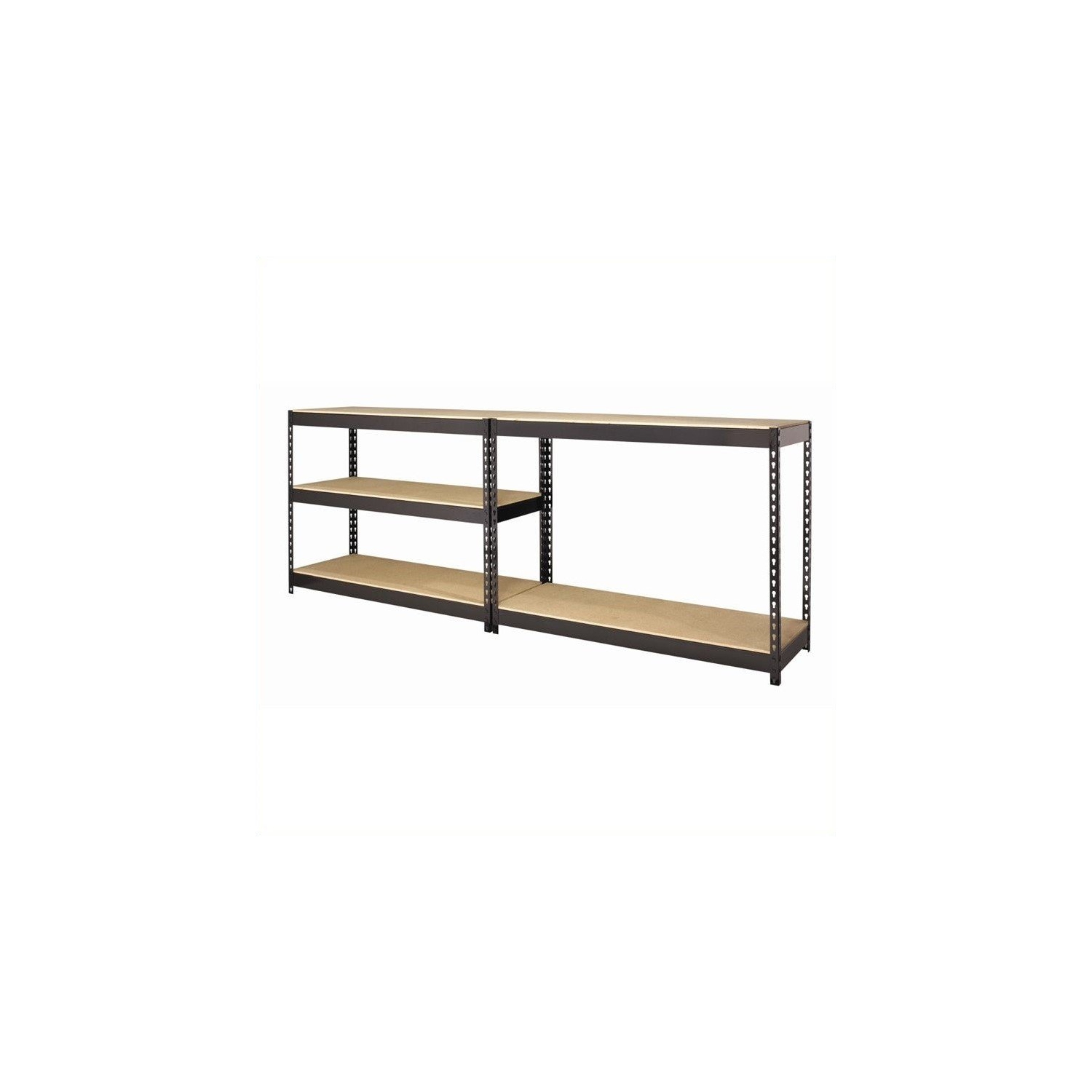 Iron Horse 3800 Riveted Steel Shelving 5-Shelf 18Dx48Wx72H Black