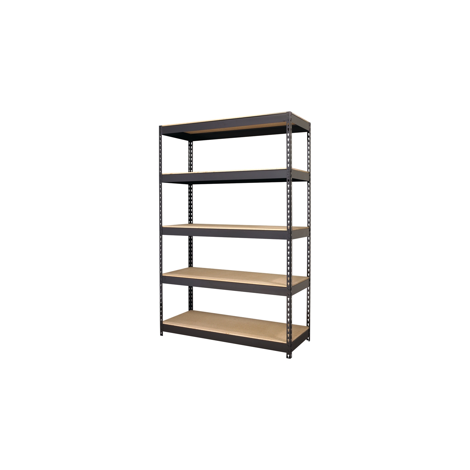 Iron Horse 3800 Riveted Steel Shelving 5-Shelf 18Dx48Wx72H Black