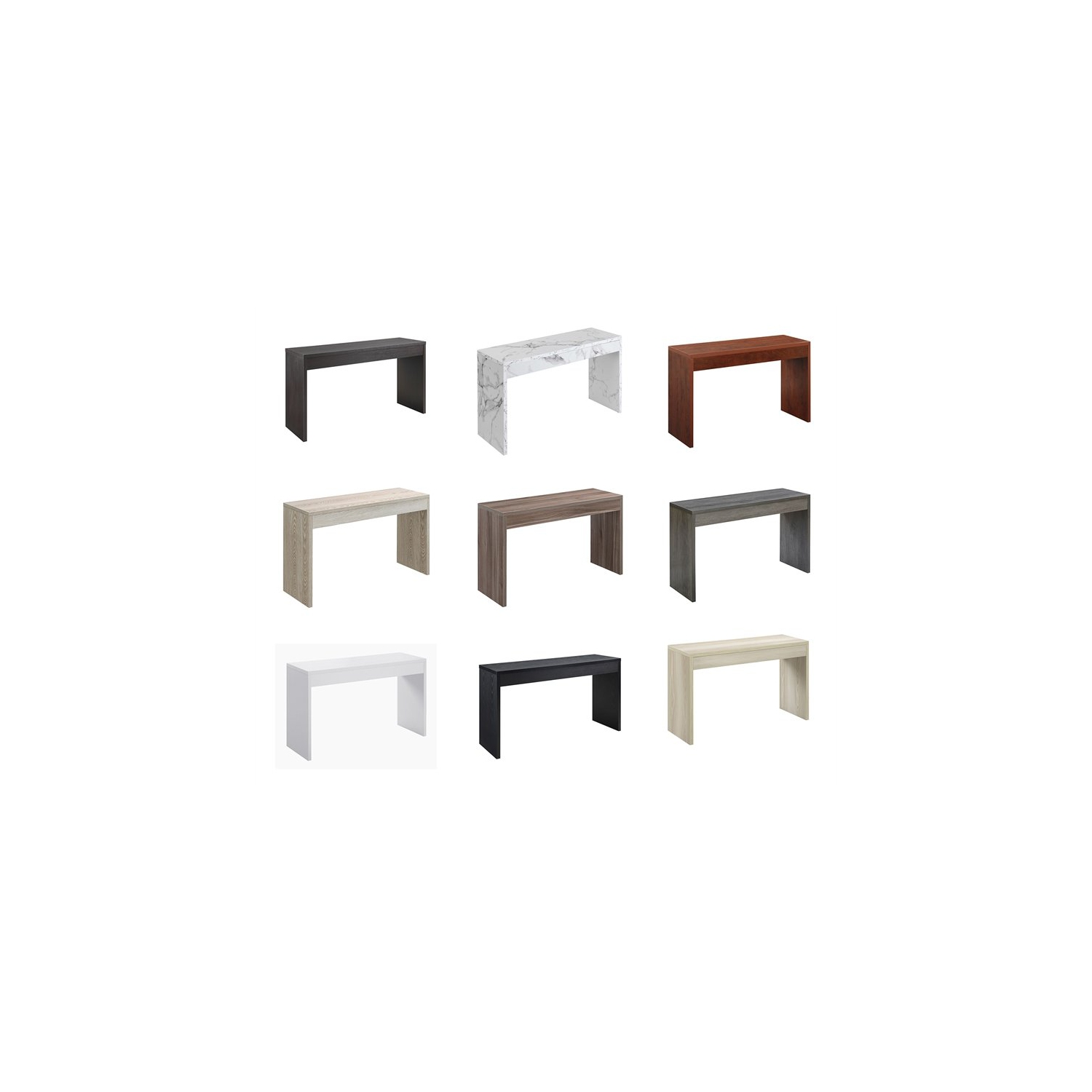 Convenience Concepts Northfield Wall Console in White Wood Finish