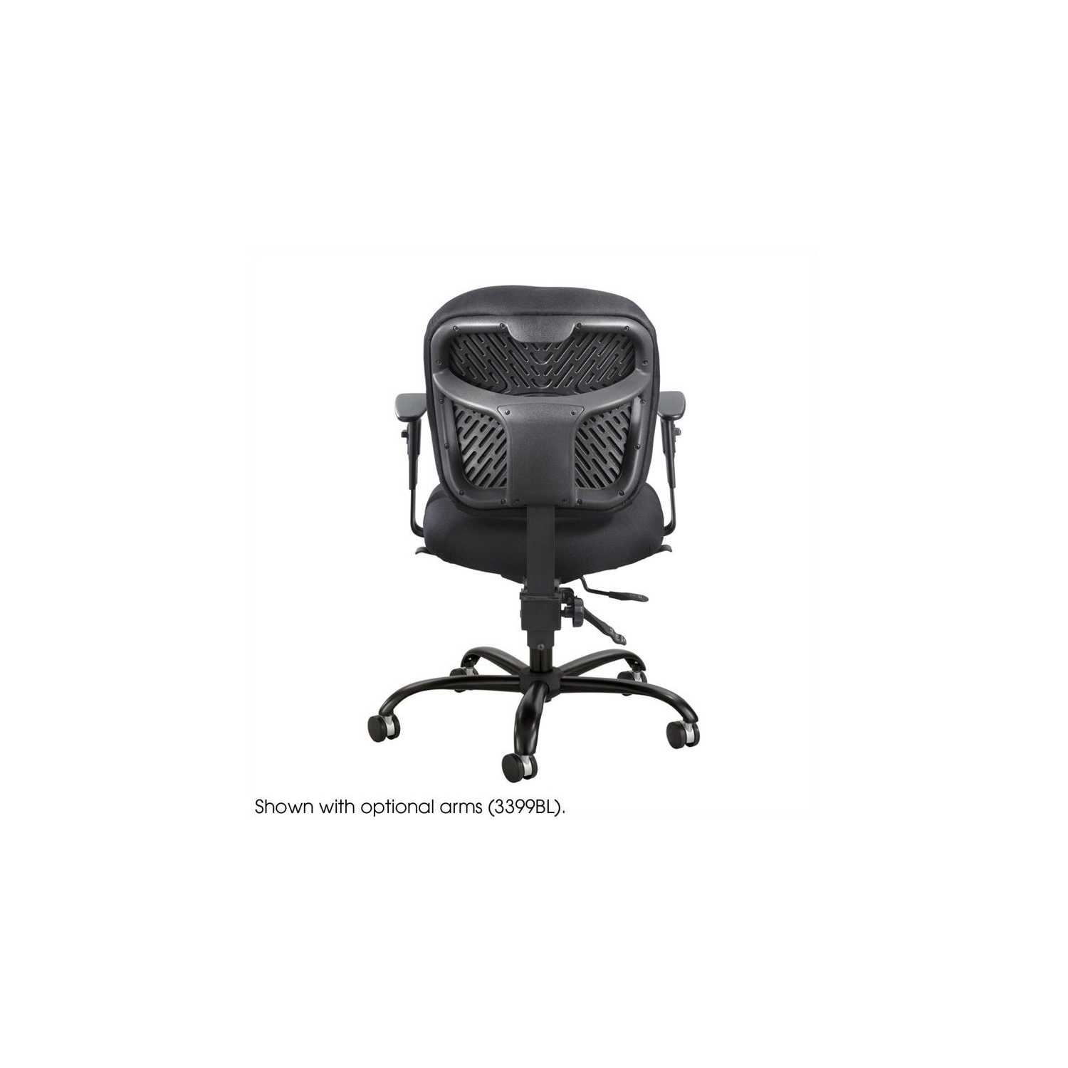 Safco Alday 24/7 Armless Task Office Chair in Black