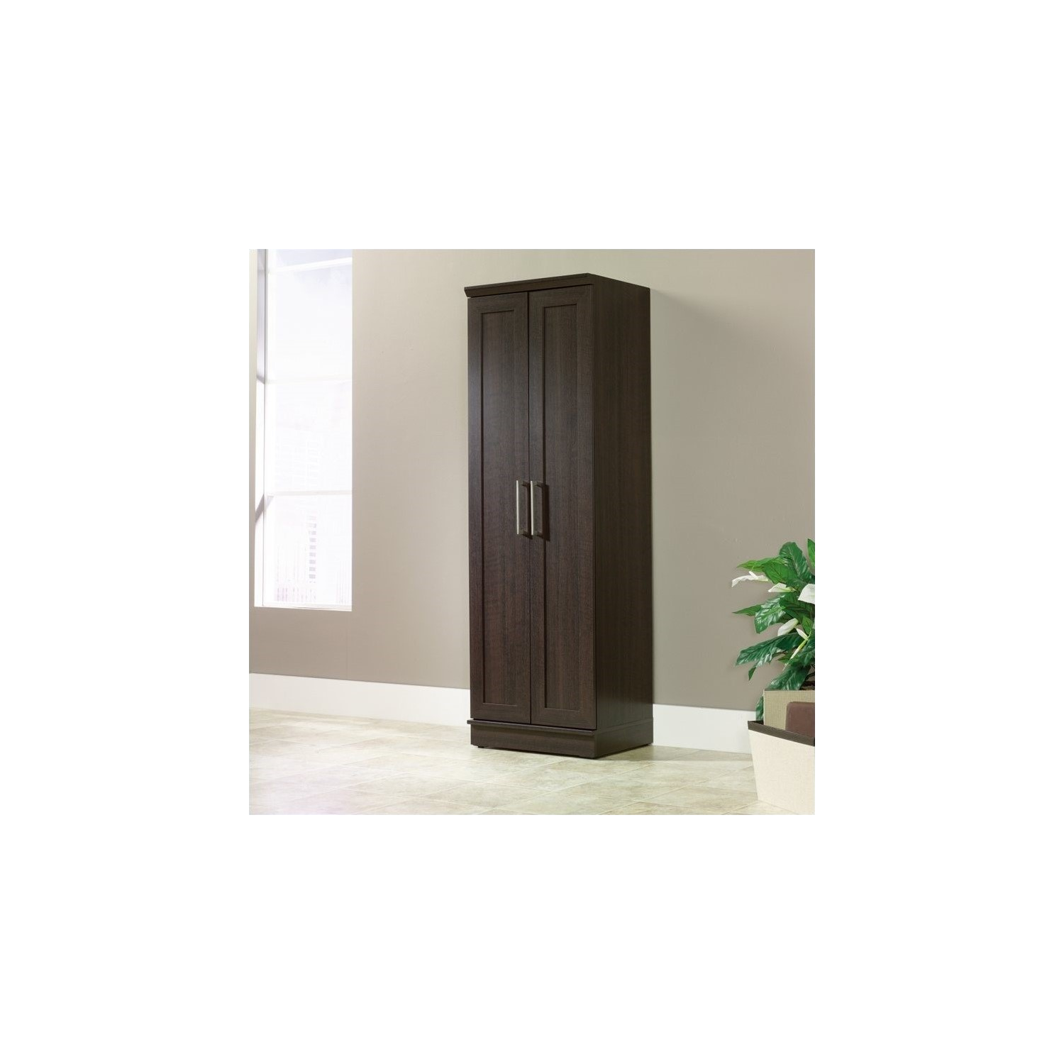 Sauder Homeplus Storage Cabinet in Dakota Oak