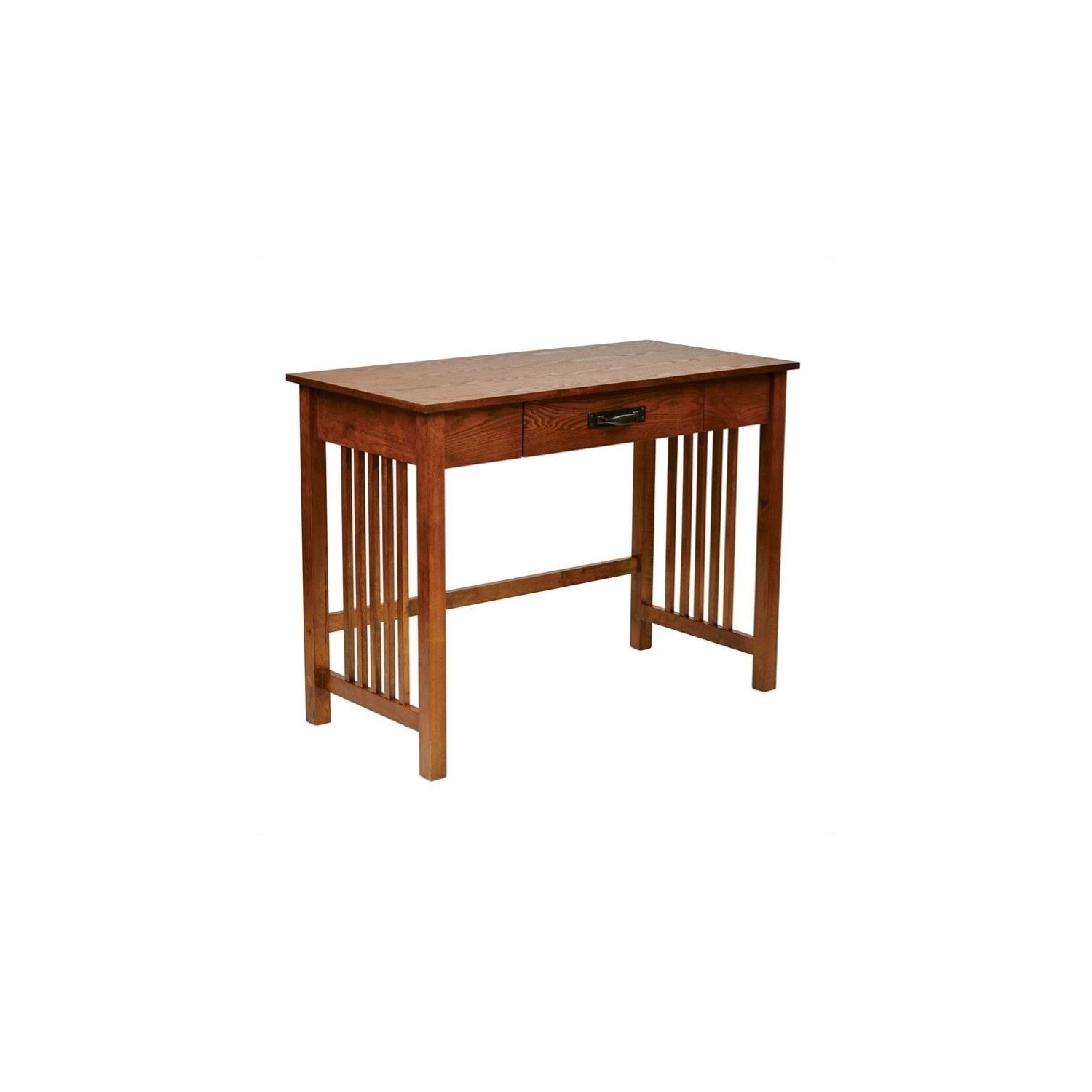 Sierra Writing Desk in Ash Brown Finish with Pull Out Drawer and Solid Wood Legs
