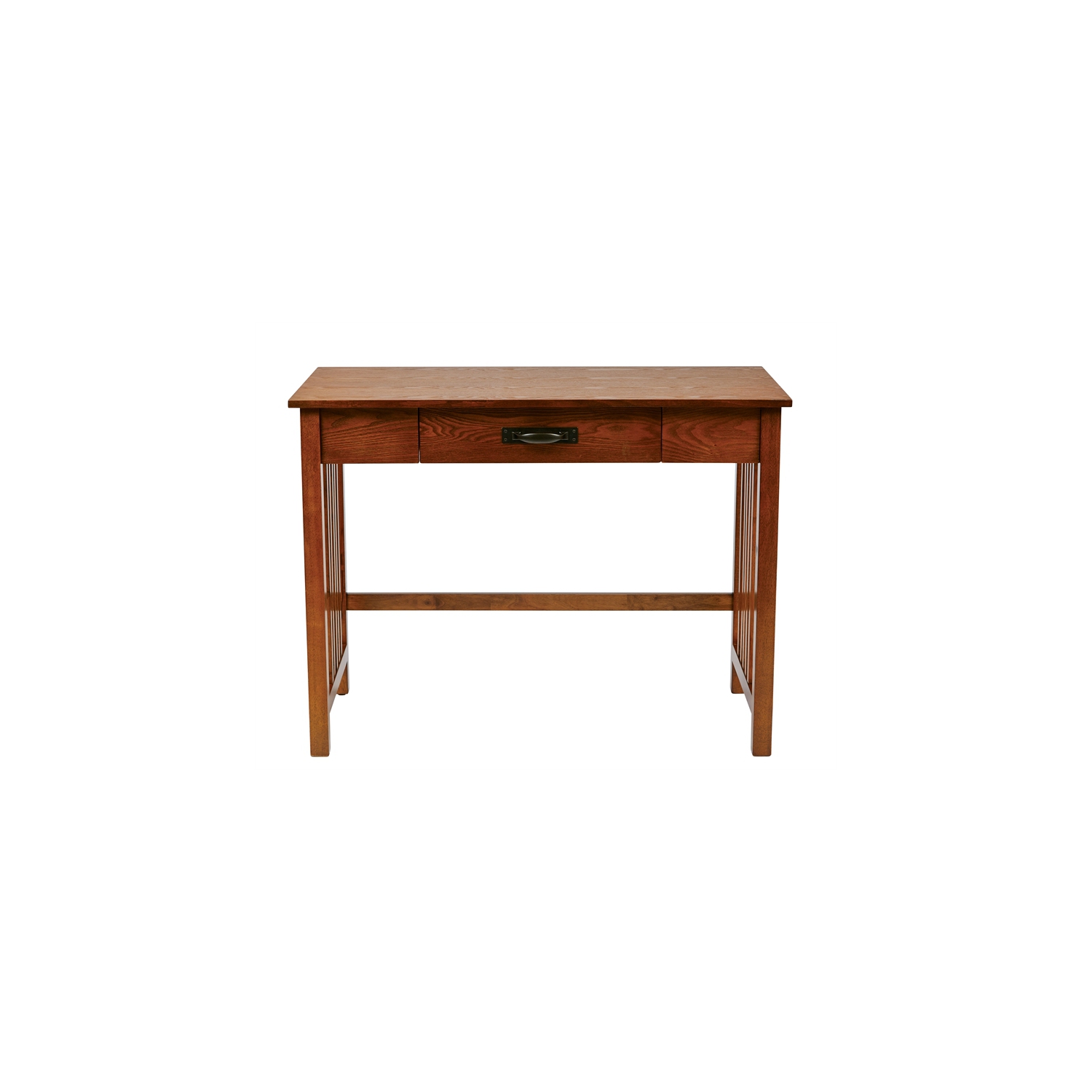 Sierra Writing Desk in Ash Brown Finish with Pull Out Drawer and Solid Wood Legs