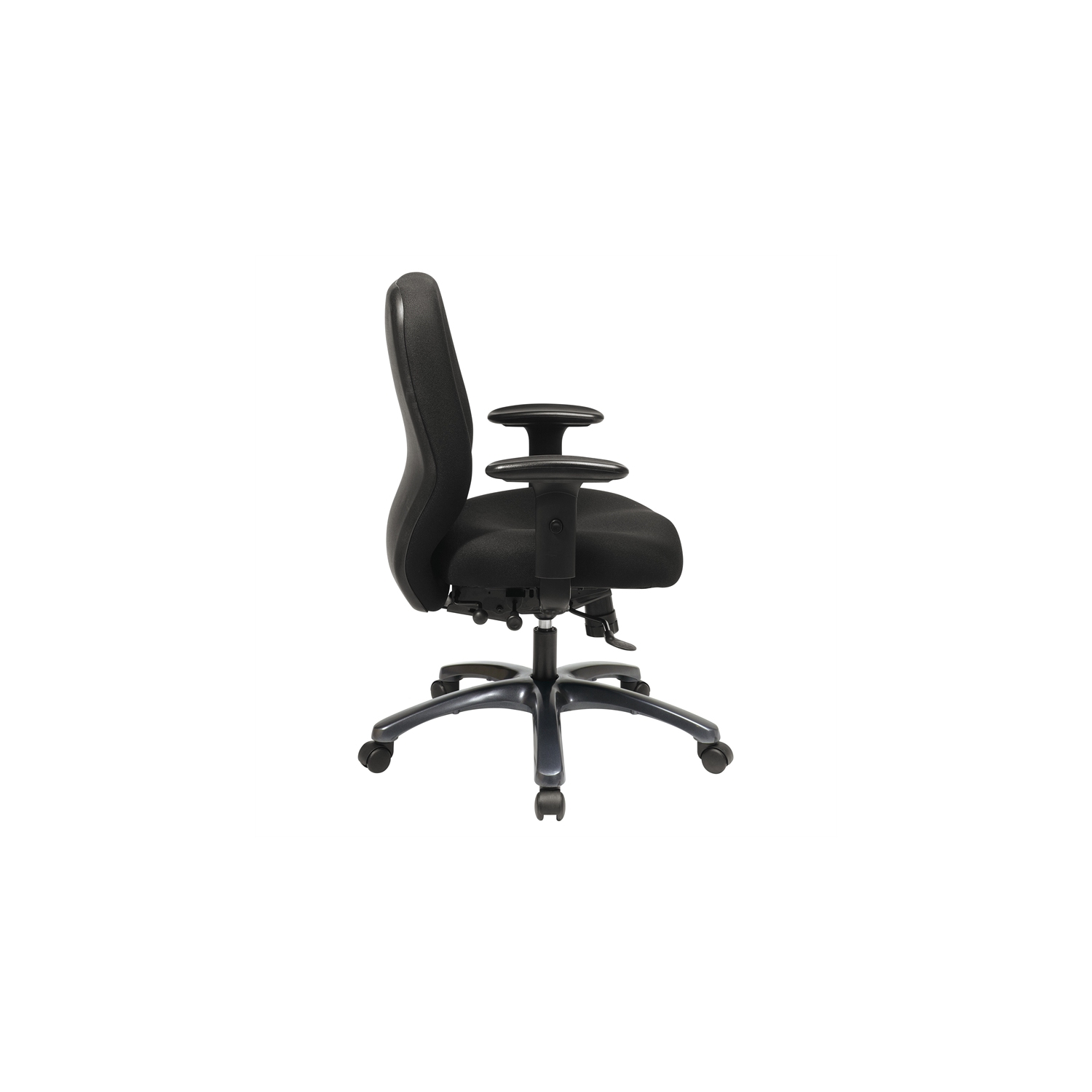 24 Hour Ergonomic Black Chair with 2-to-1 Synchro Tilt