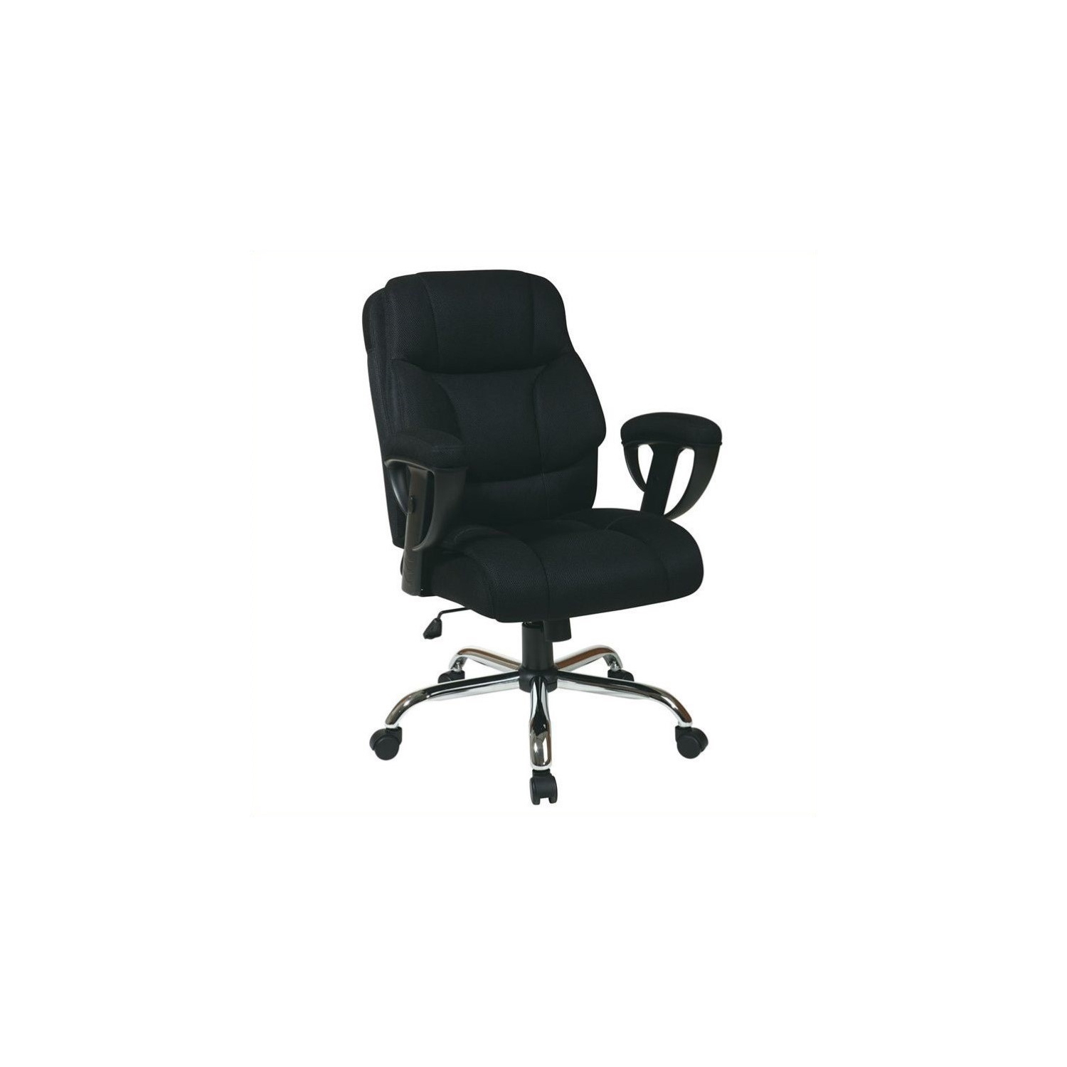Chaise de bureau de l'Exécutif Big Man en tissu Mesh noir