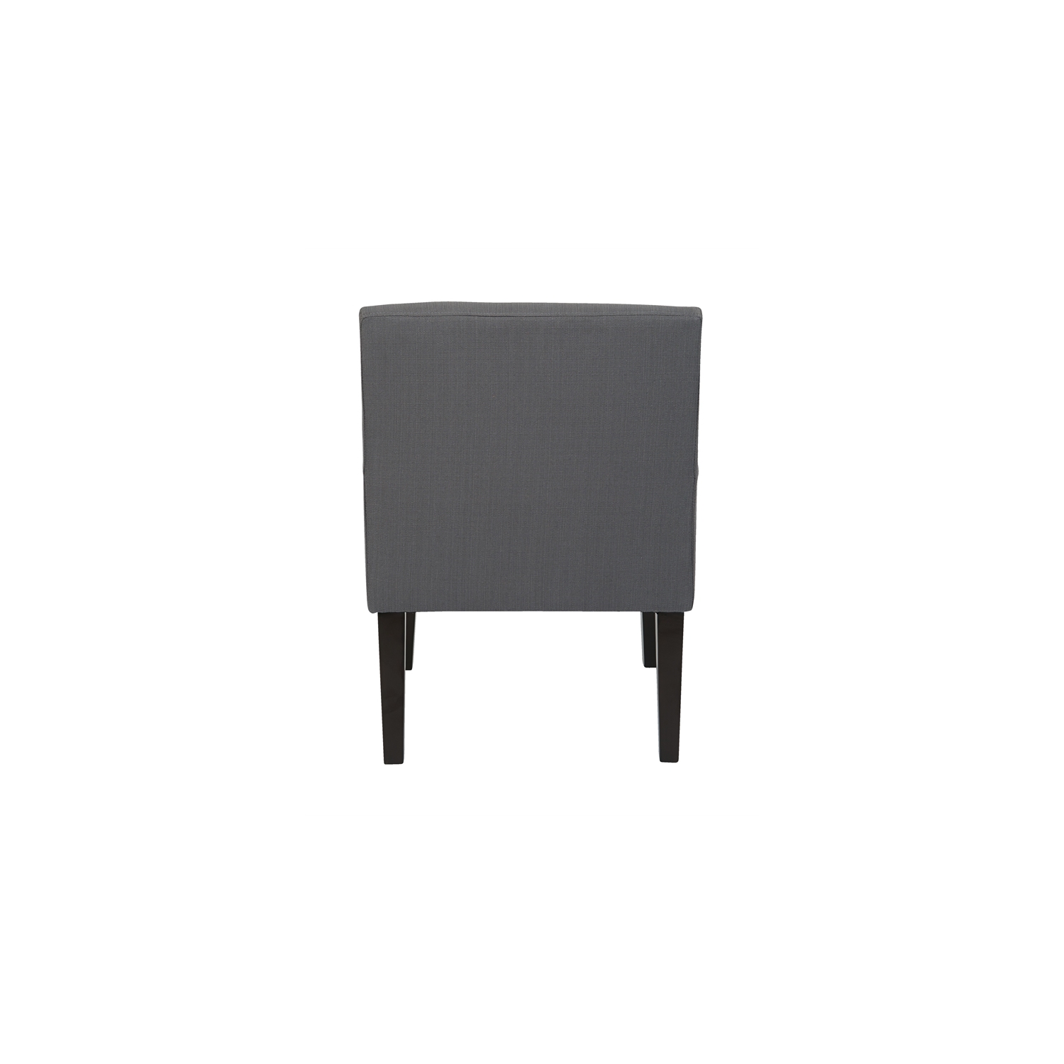 Chaise d’invité main Street en tissu gris anthracite tissé