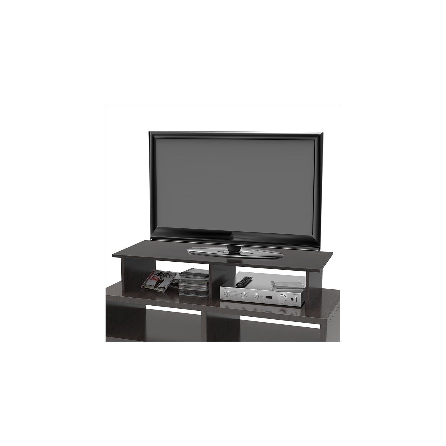 Convenience Concepts Designs2Go Large Monitor Riser in Black Wood Finish