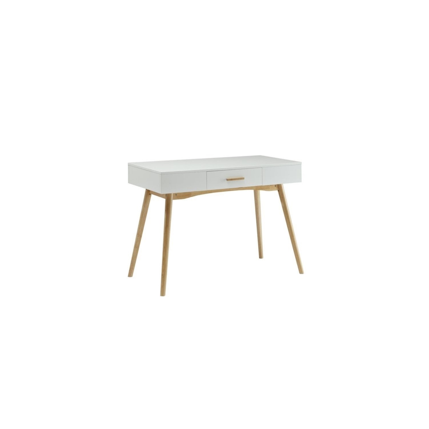 Commode concepts – Bureau Oslo à un tiroir, fini bois blanc