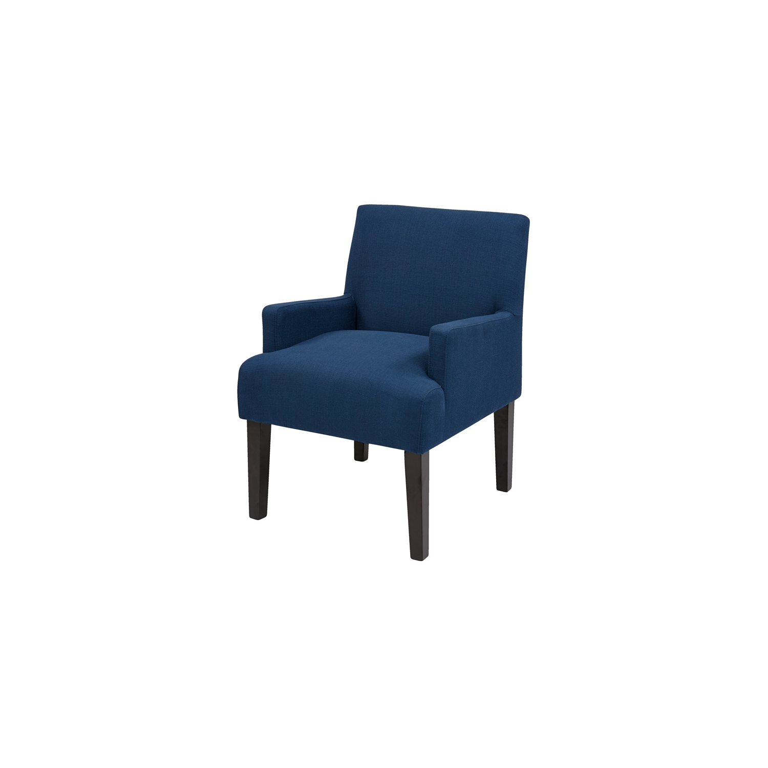 Main Street Guest Chair in Woven Indigo Blue Fabric