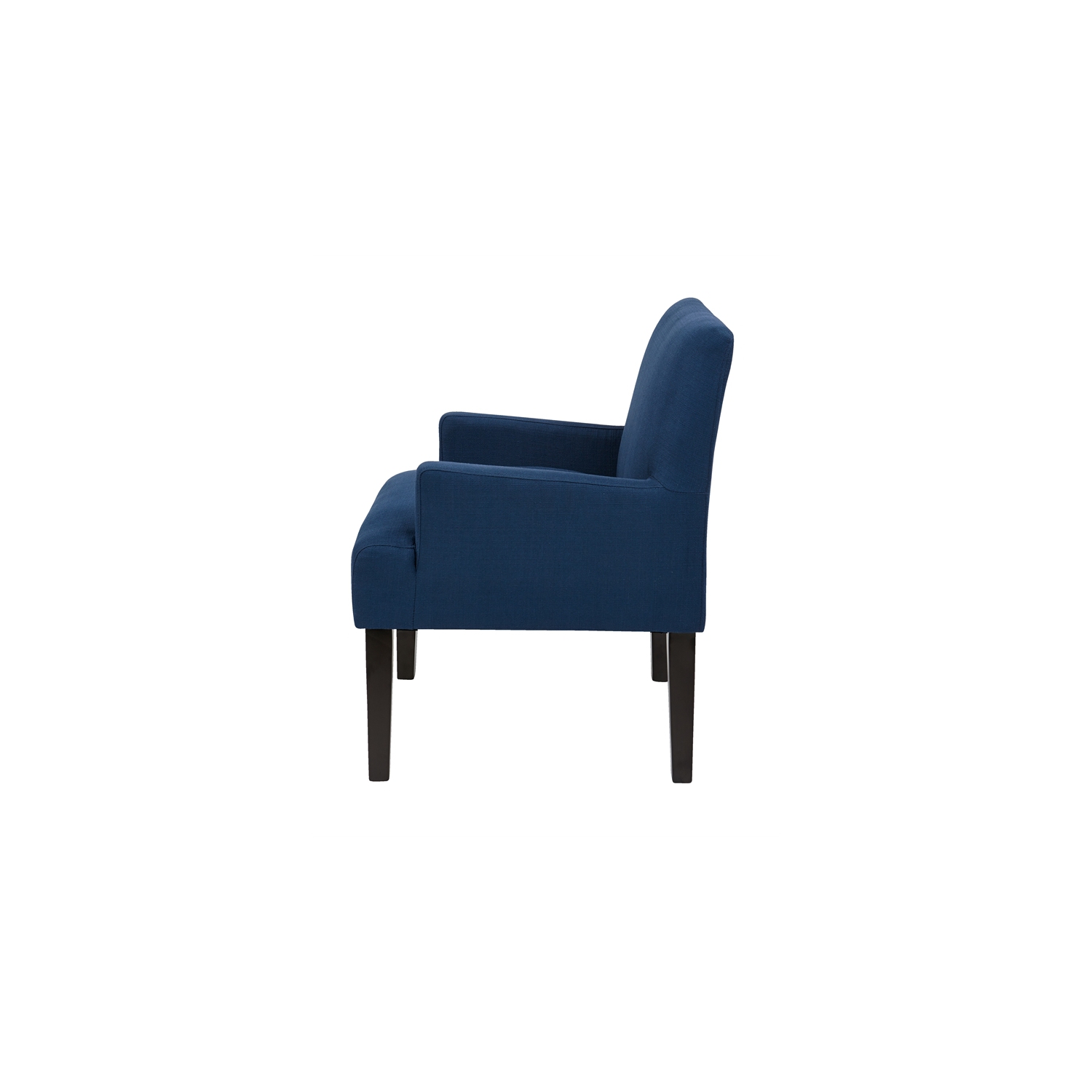Main Street Guest Chair in Woven Indigo Blue Fabric