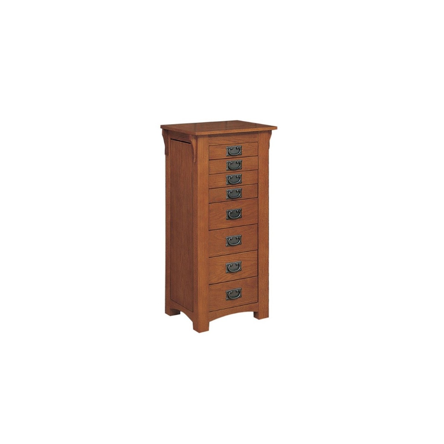Powell Furniture Mission Oak Jewelry Armoire