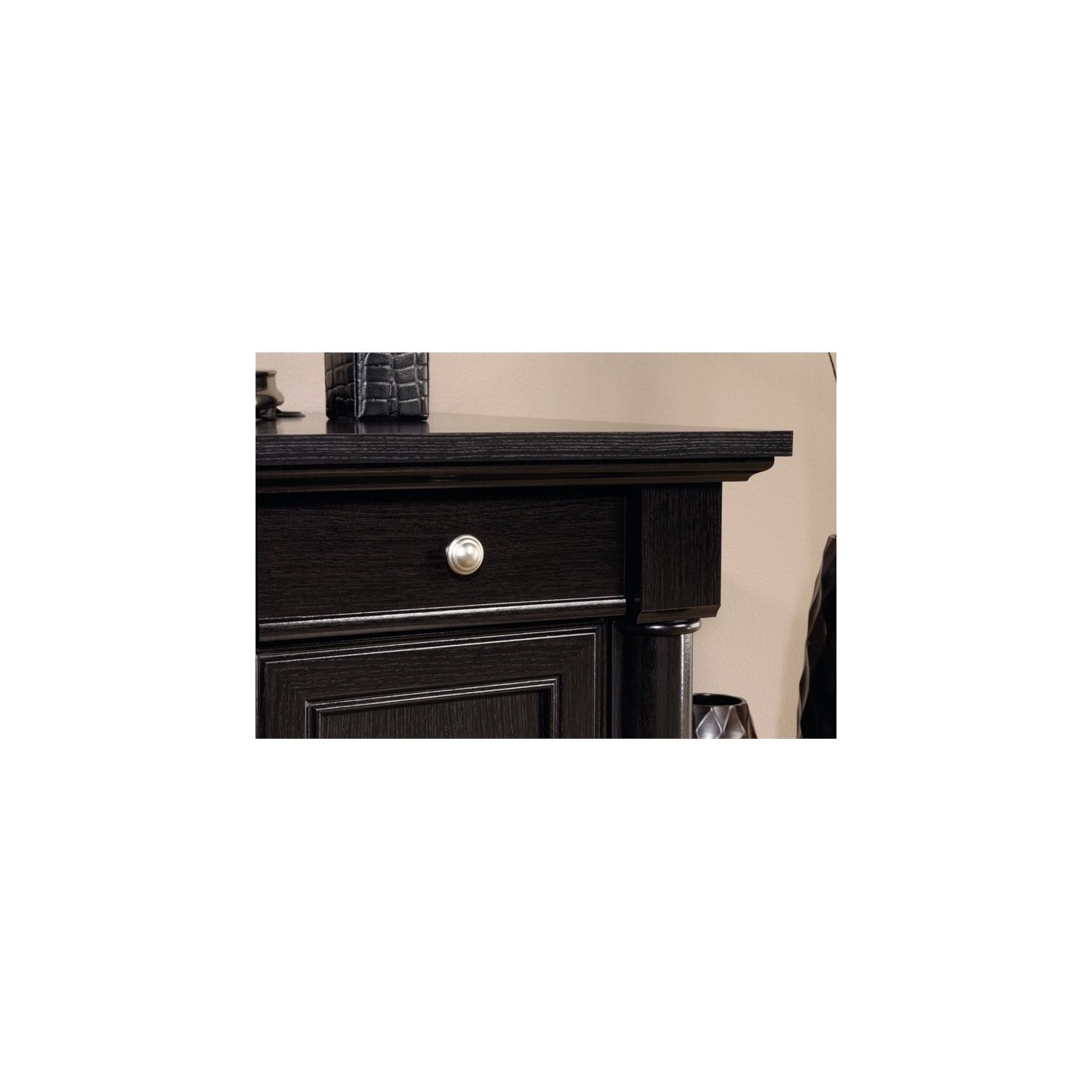 Sauder Palladia Contemporary Wood L-Shape Computer Desk in Oak