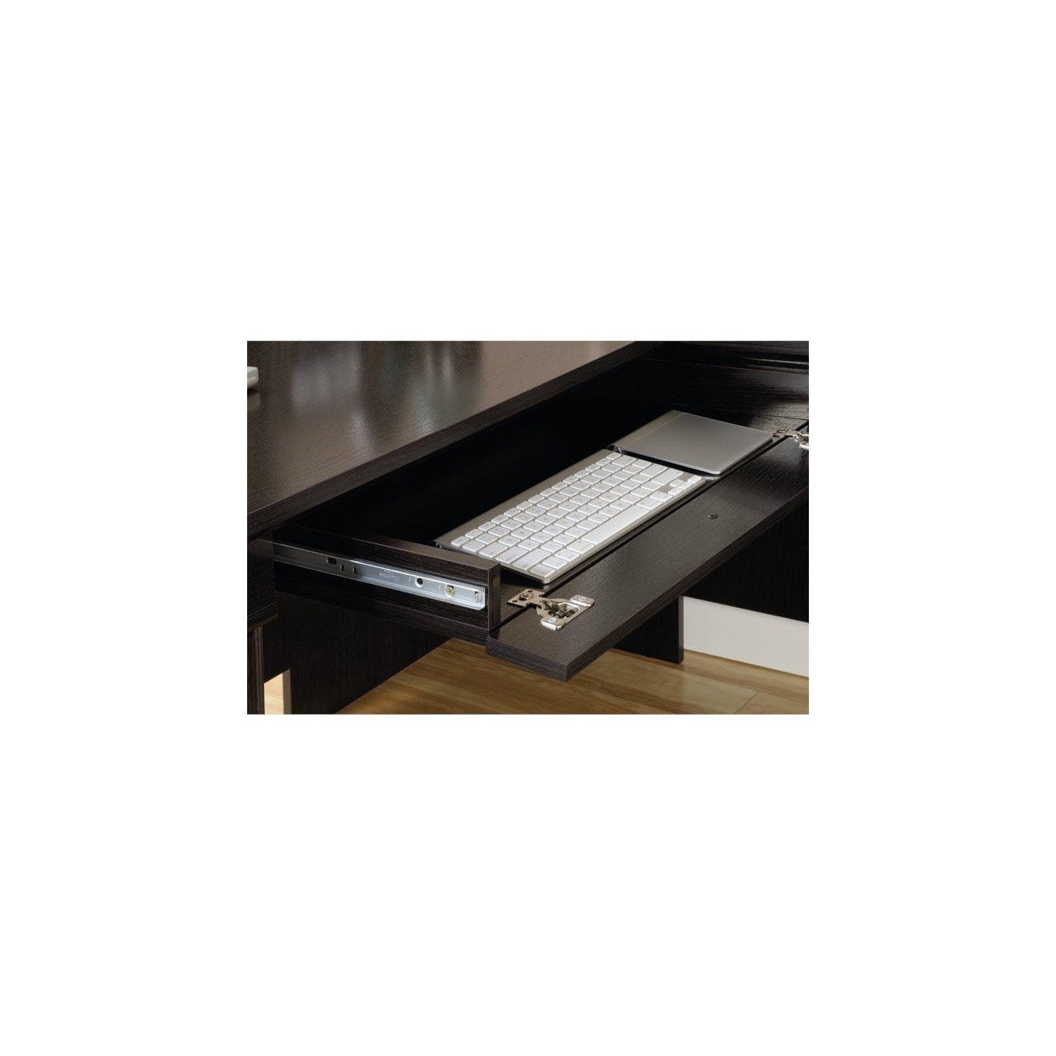 Sauder Palladia Contemporary Wood L-Shape Computer Desk in Oak