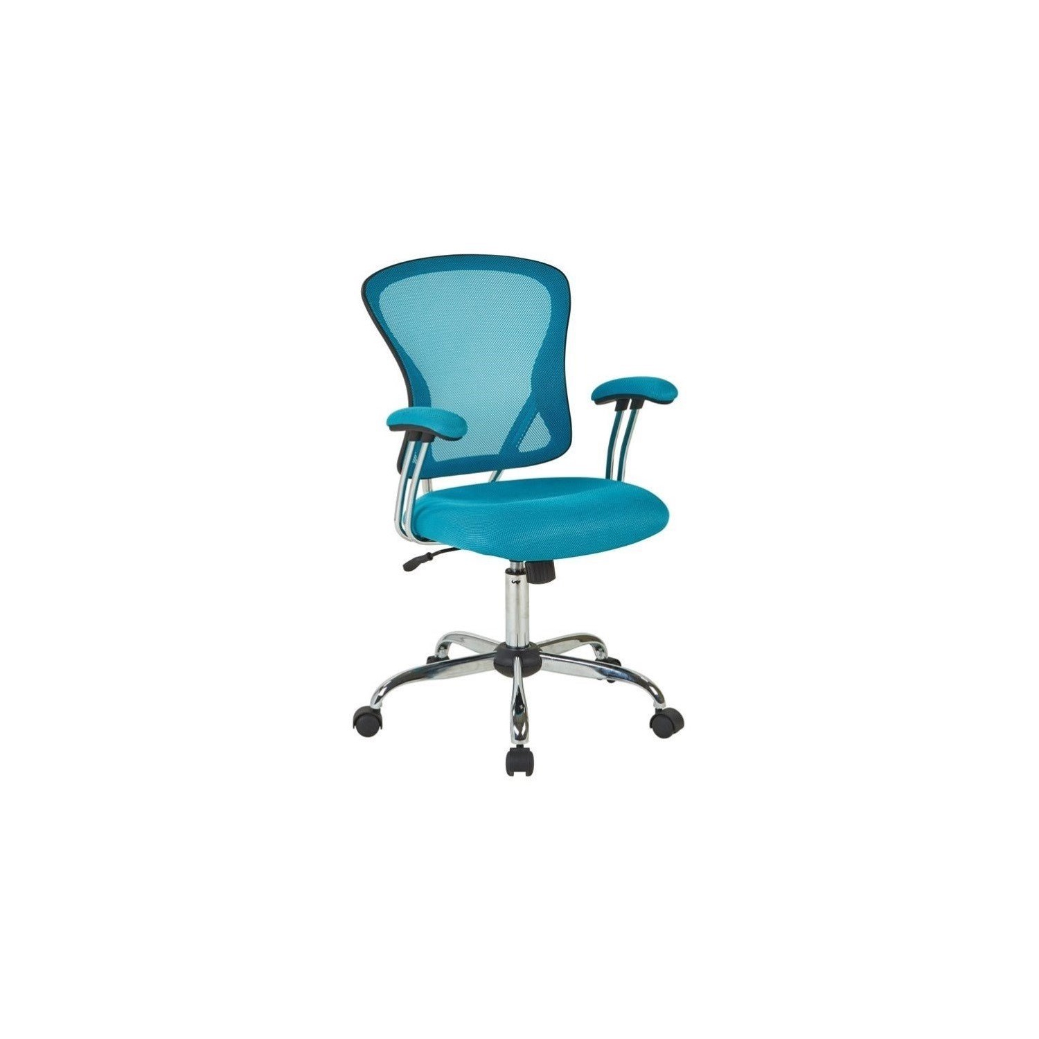Juliana Task Chair with Blue Mesh Fabric Seat