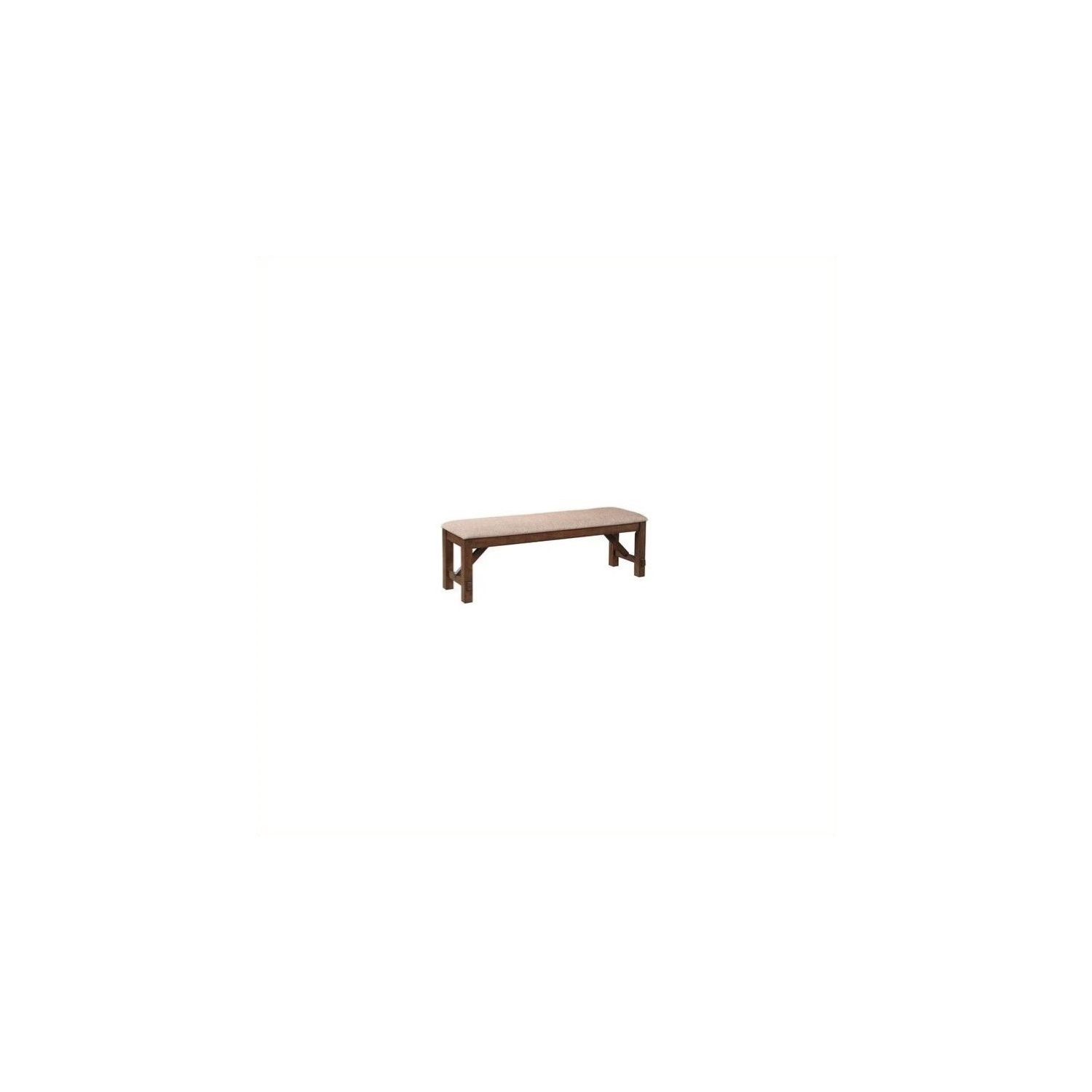 Powell Furniture Kraven Dining Bench in Dark Hazelnut