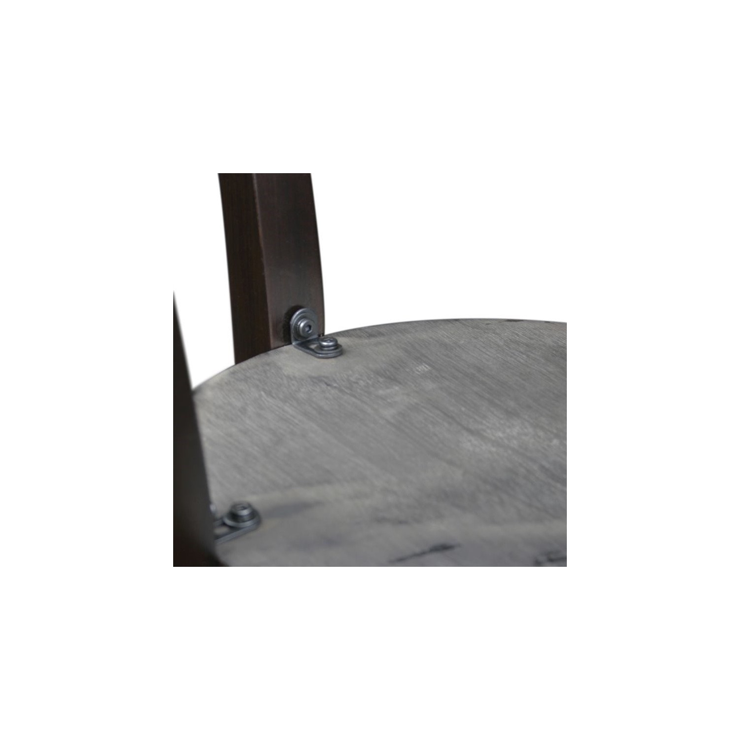 Leick Furniture – Table de bout ronde en bois Boa, cerisier chocolat