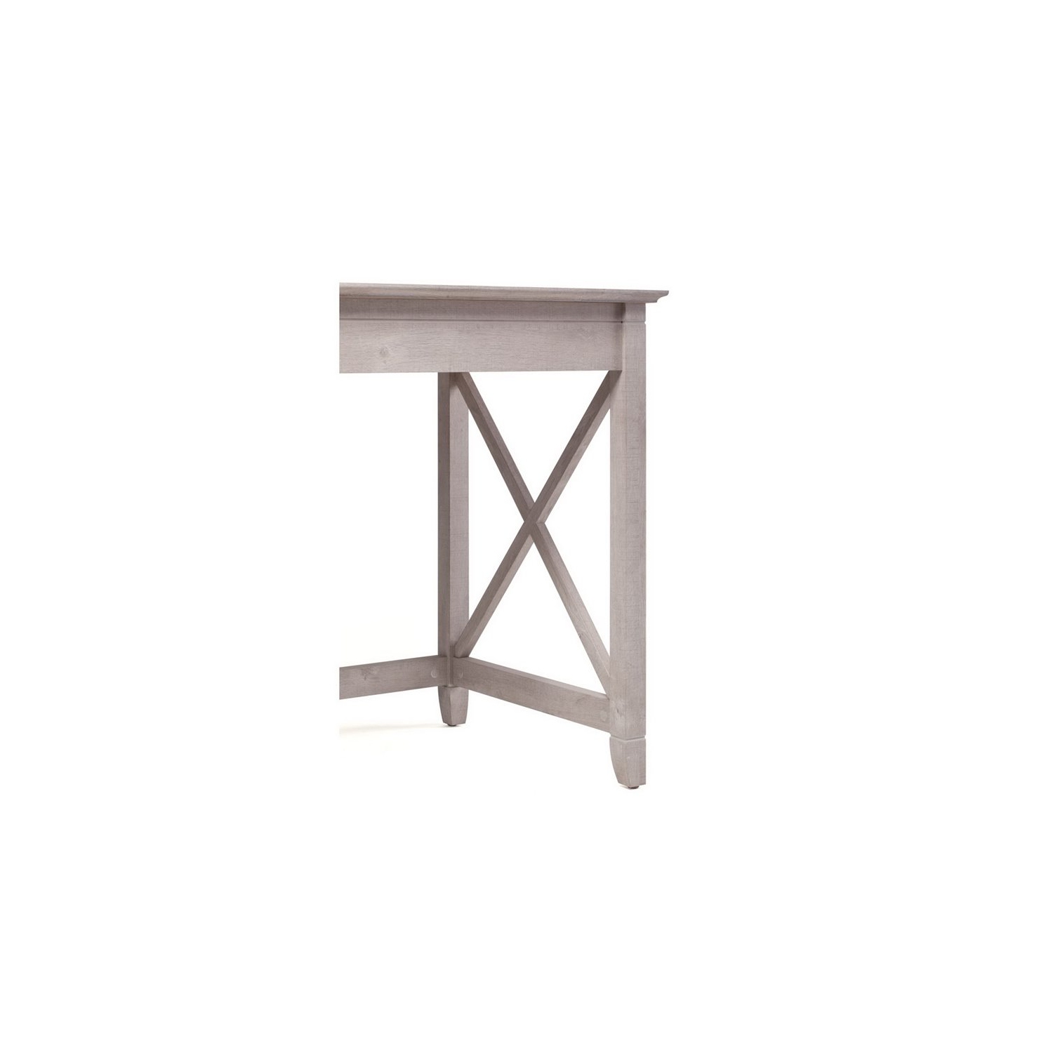 Bush – Bureau d’ordinateur Key West 54&nbsp;W avec rangement et classeur, gris