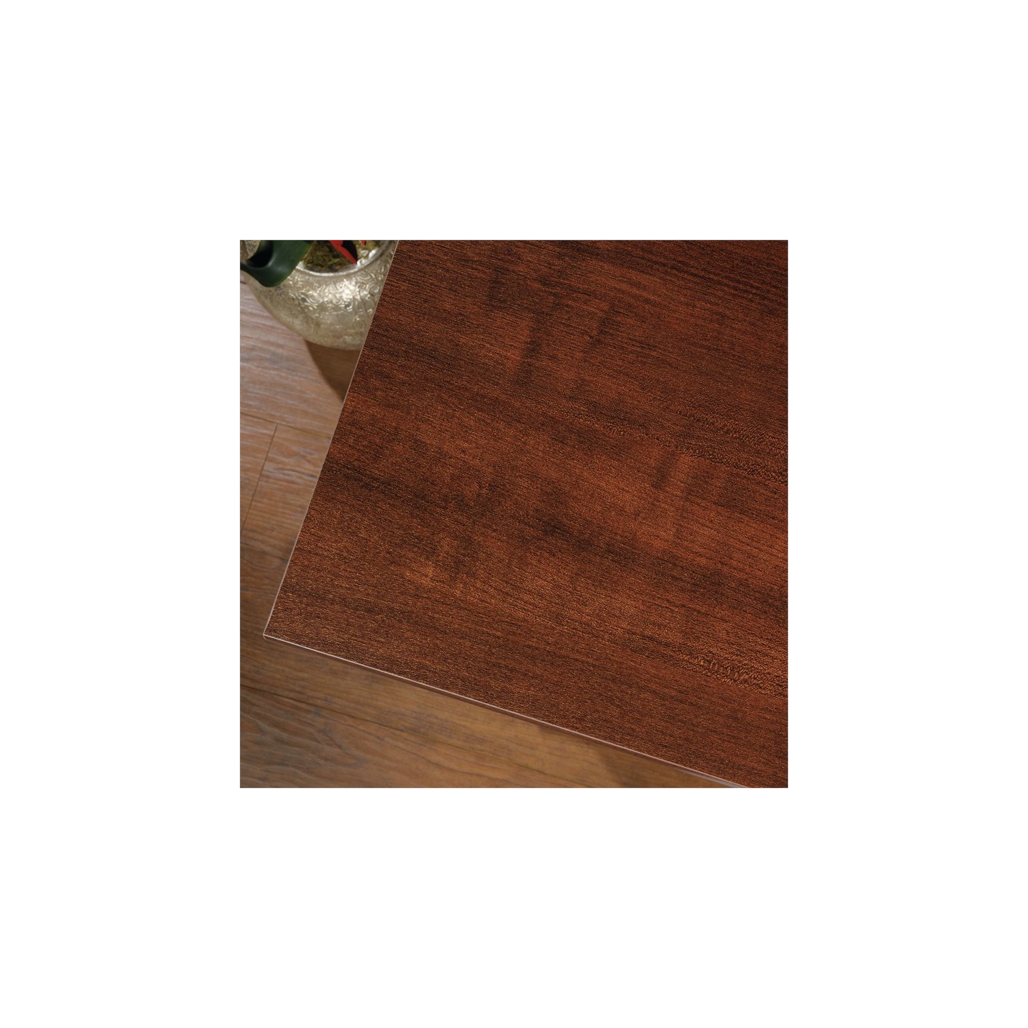 Sauder Palladia Contemporary Wood Computer Desk With Hutch in Cherry