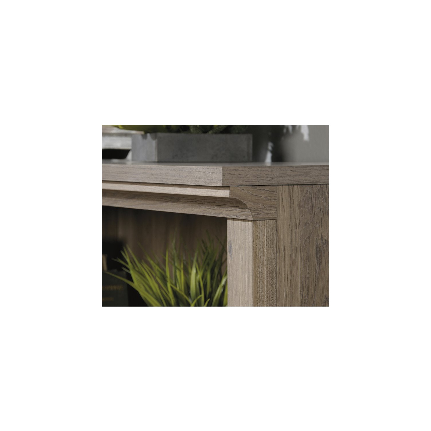 Sauder Select Engineered Wood 2-Shelf Bookcase in Salt Oak