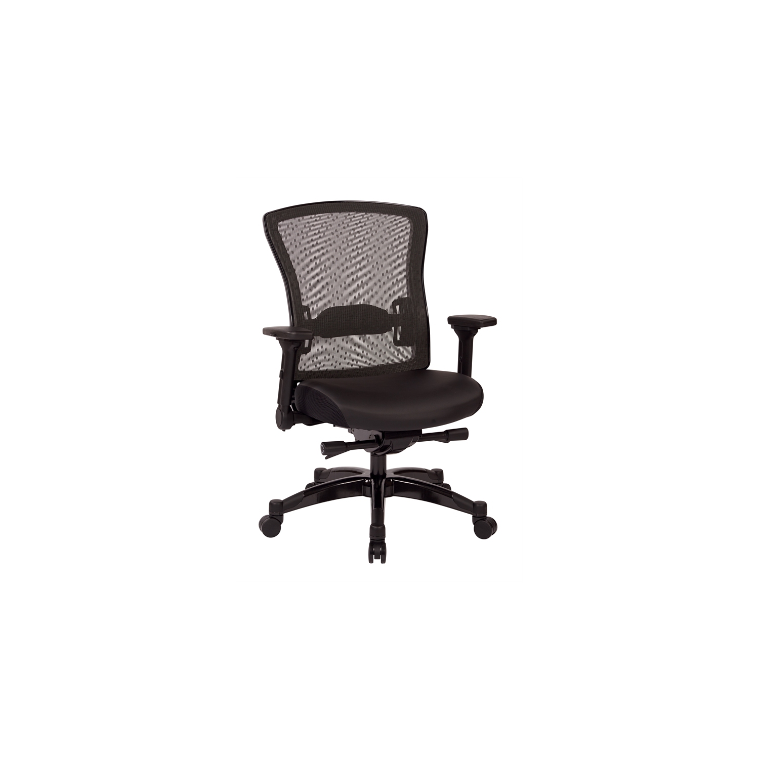 Executive Bonded Leather Back Chair in Black