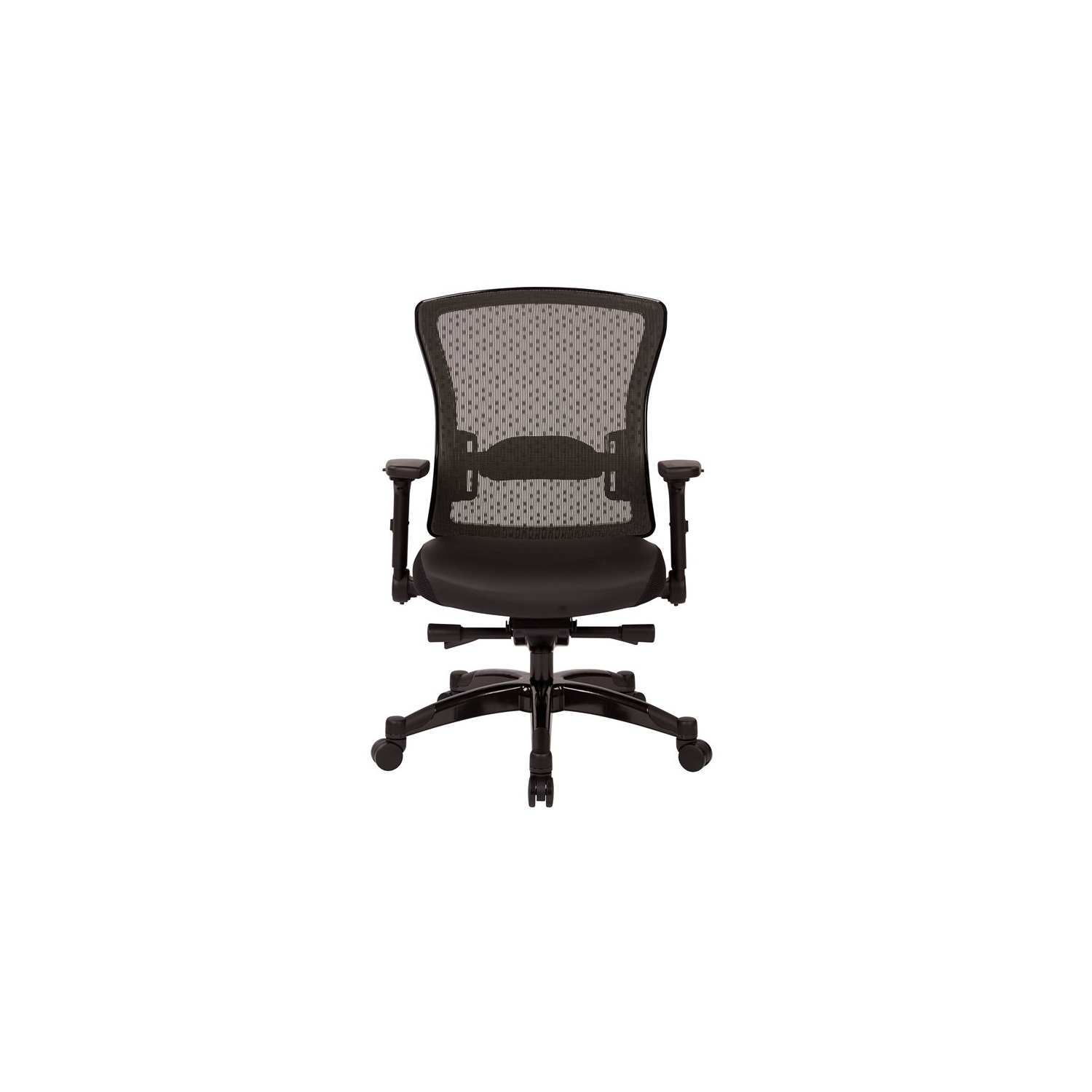 Executive Bonded Leather Back Chair in Black