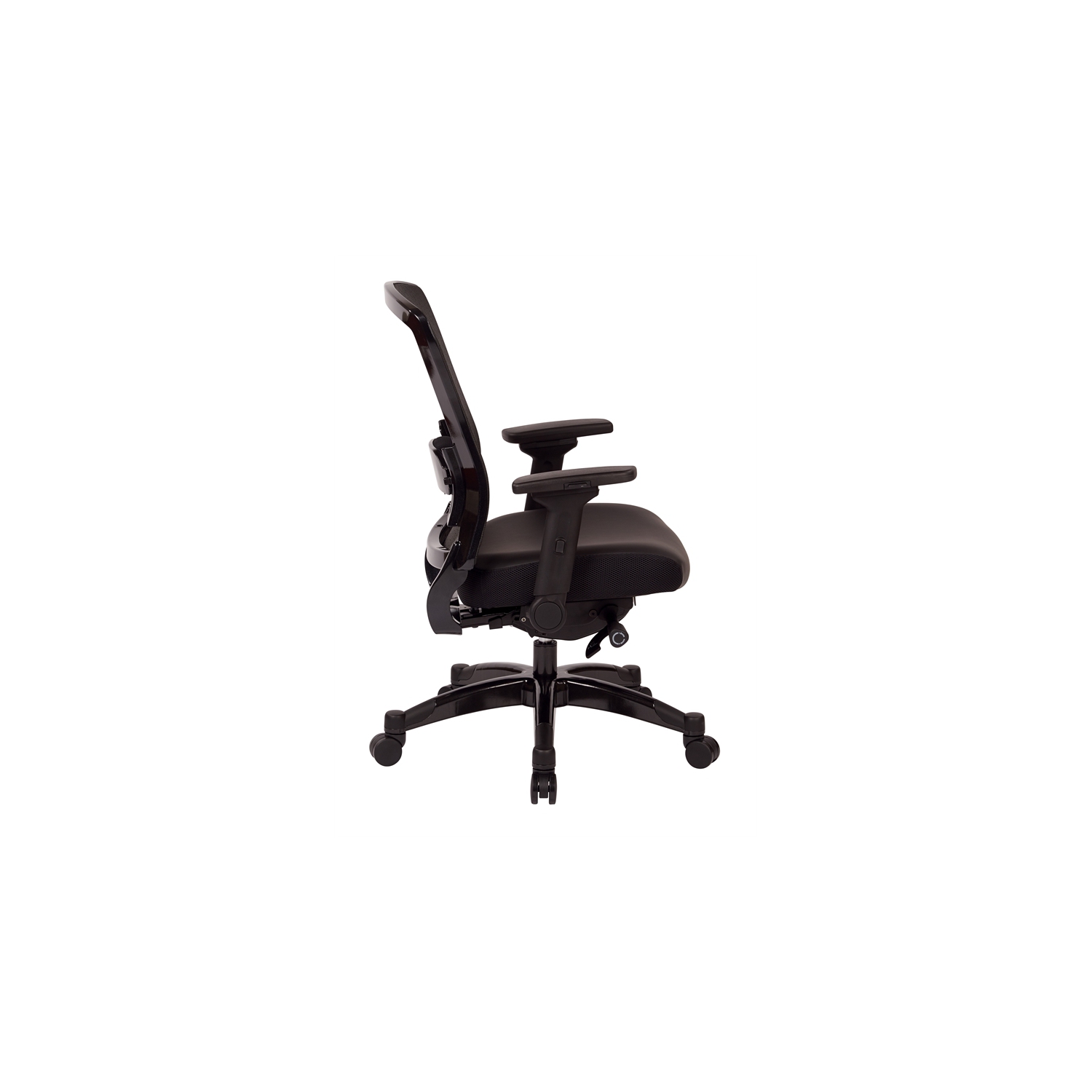 Executive Bonded Leather Back Chair in Black