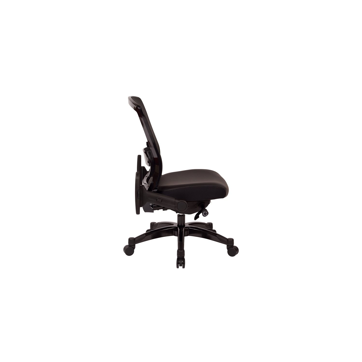 Executive Bonded Leather Back Chair in Black
