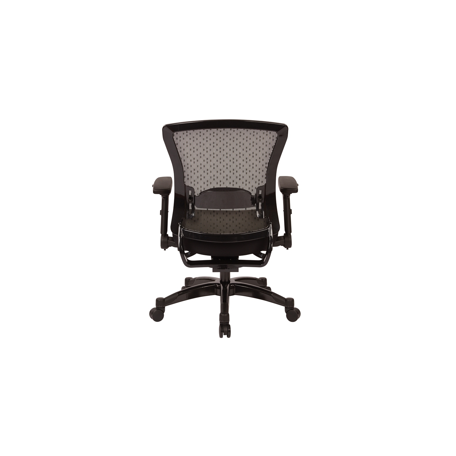 Executive Bonded Leather Back Chair in Black