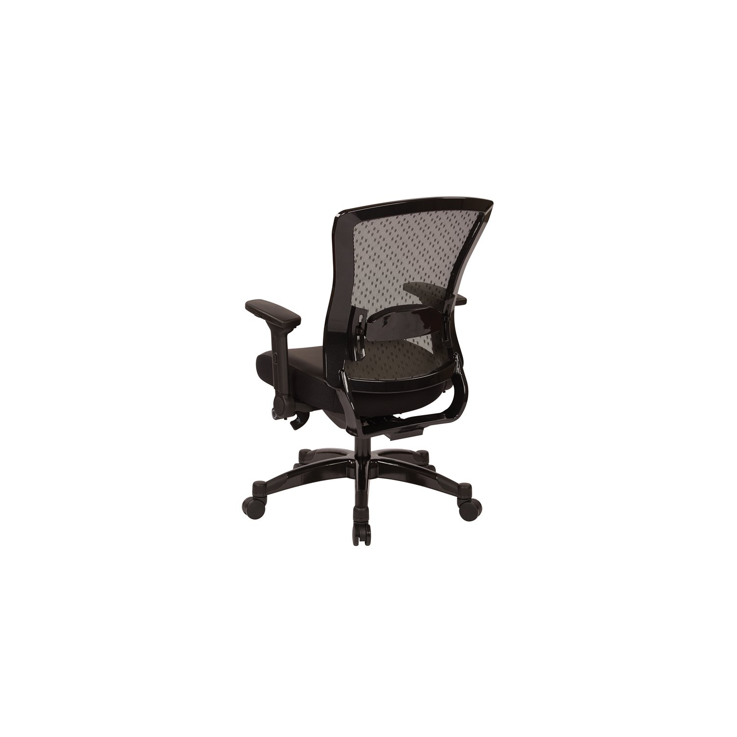 Executive Bonded Leather Back Chair in Black