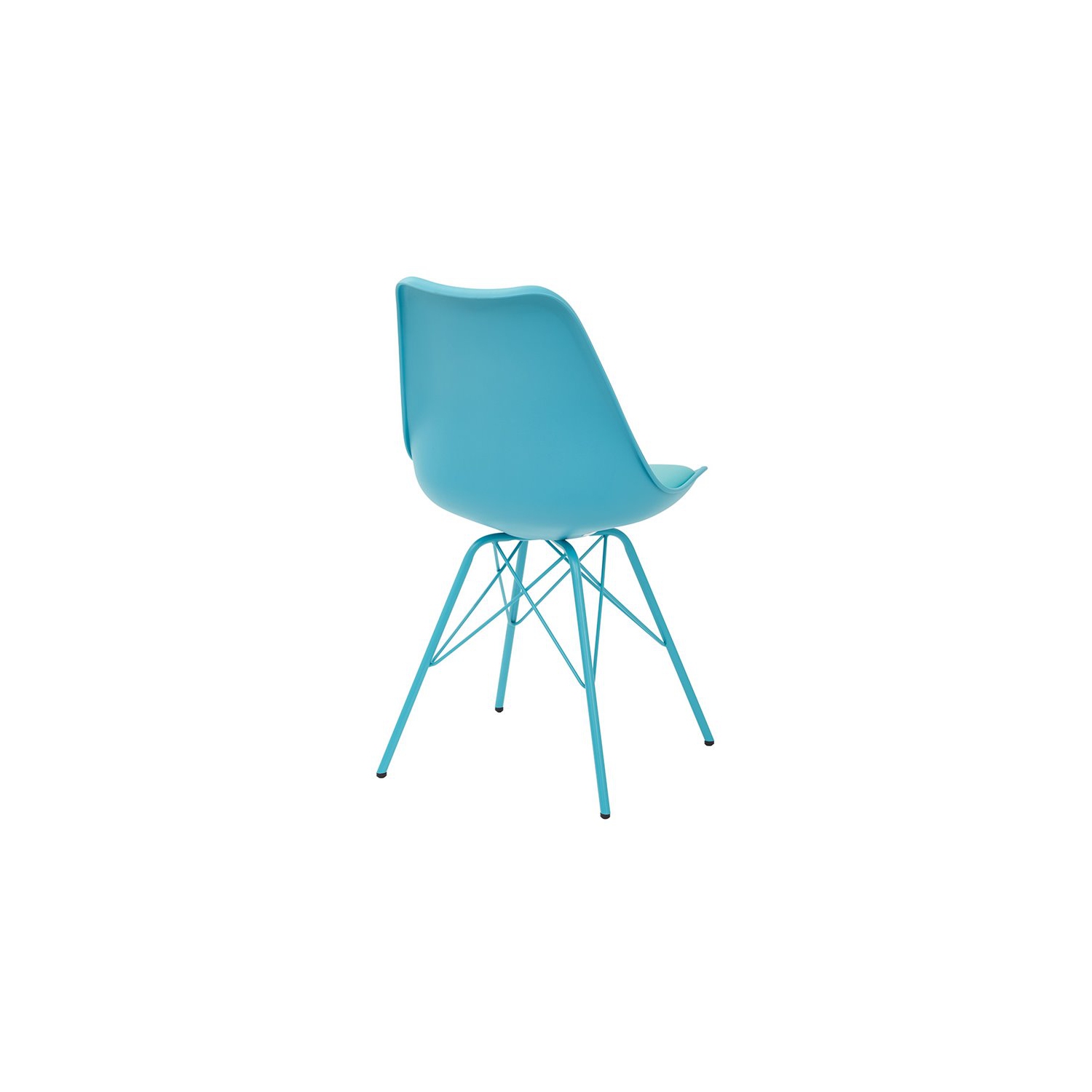 Emerson Side Chair with 4 Leg Base in Teal Blue Finish