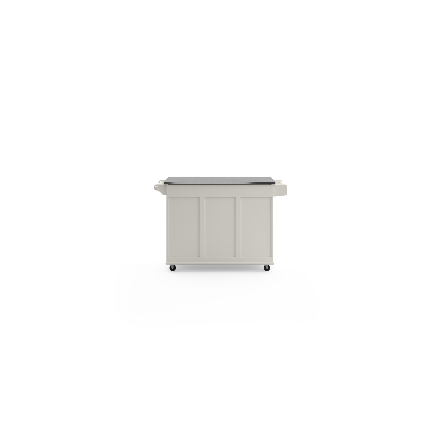 Homestyles Dolly Madison Wood Kitchen Cart in Off White
