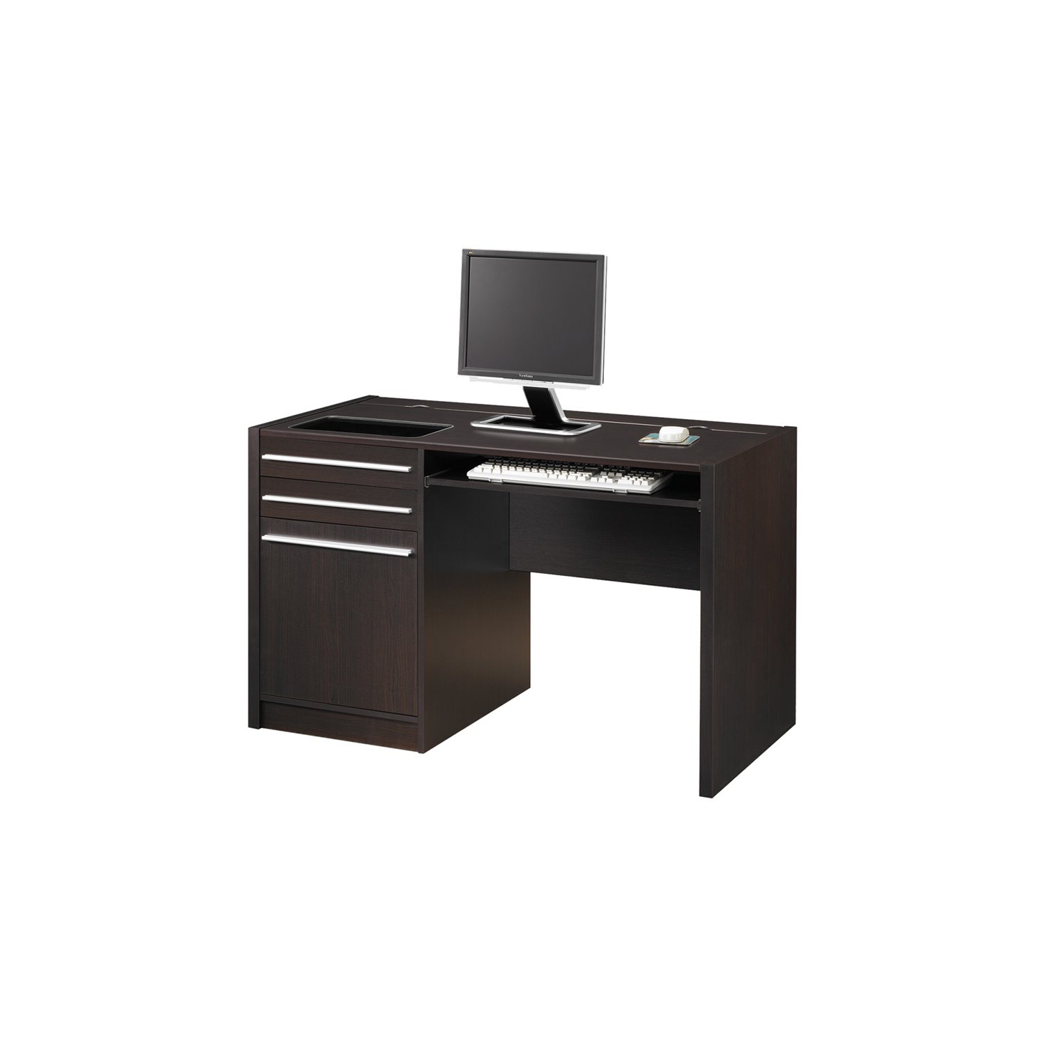 Coaster Ontario Computer Desk with Charging Station in Cappuccino