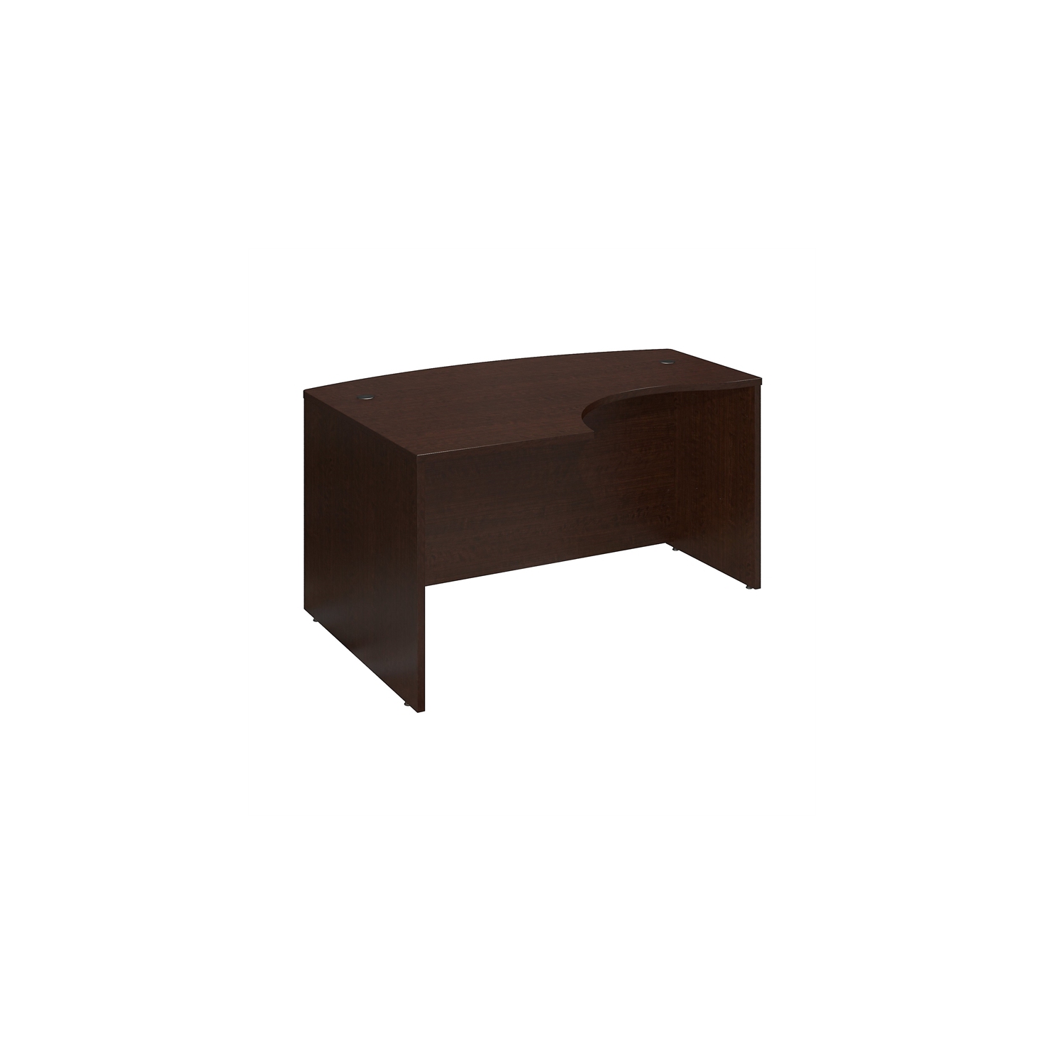 Series C 60x43 LH L-Bow Desk in Mocha Cherry - Engineered Wood
