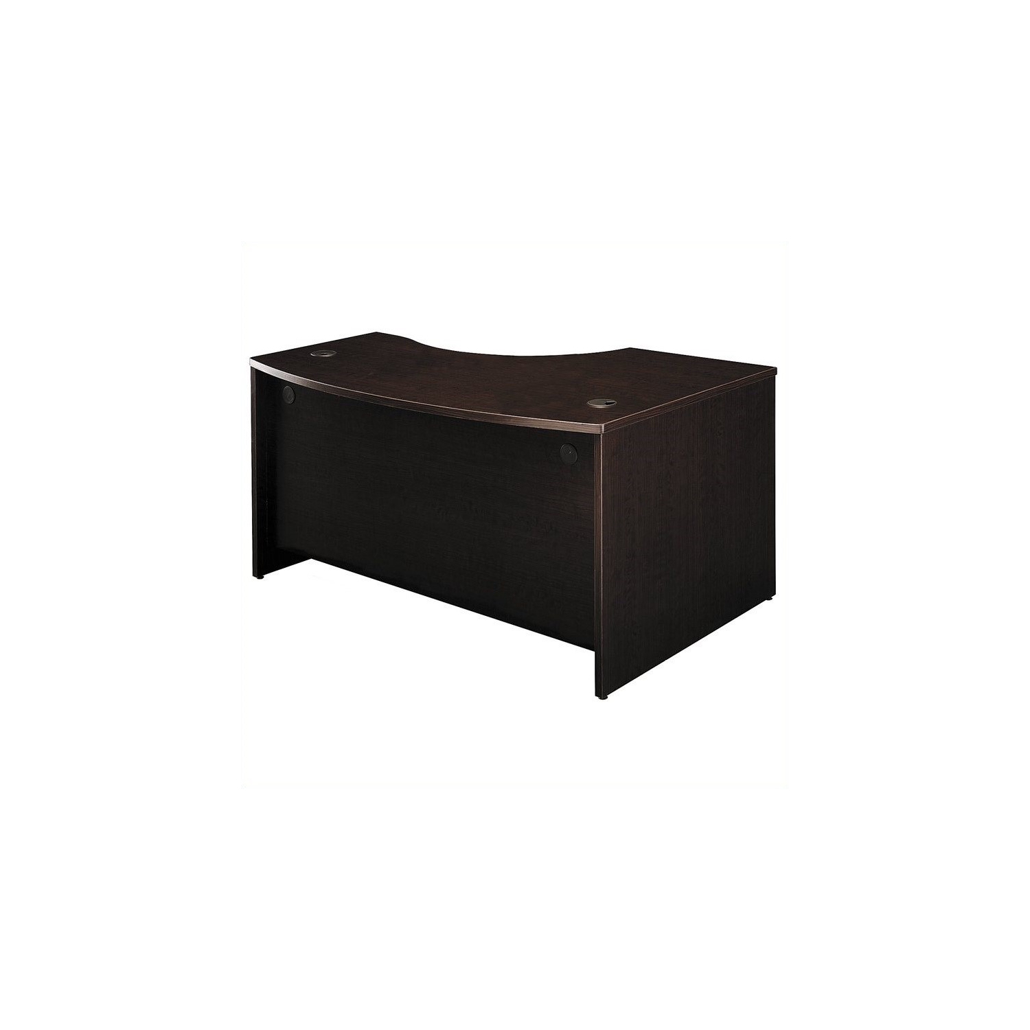 Series C 60x43 LH L-Bow Desk in Mocha Cherry - Engineered Wood
