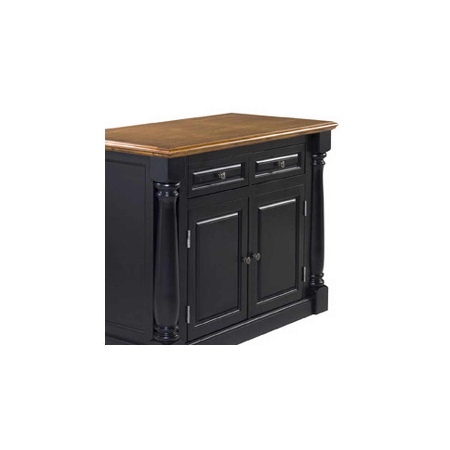 Homestyles Monarch Black Kitchen Island
