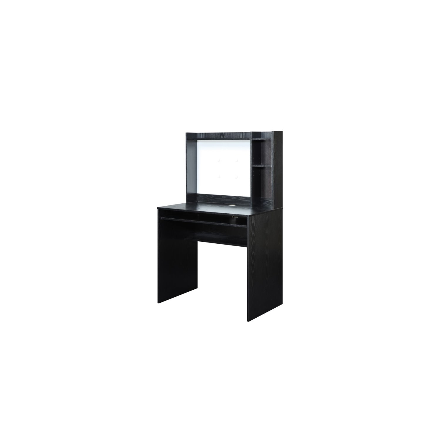 Convenience Concepts Designs2Go Desk with Shelves in Black