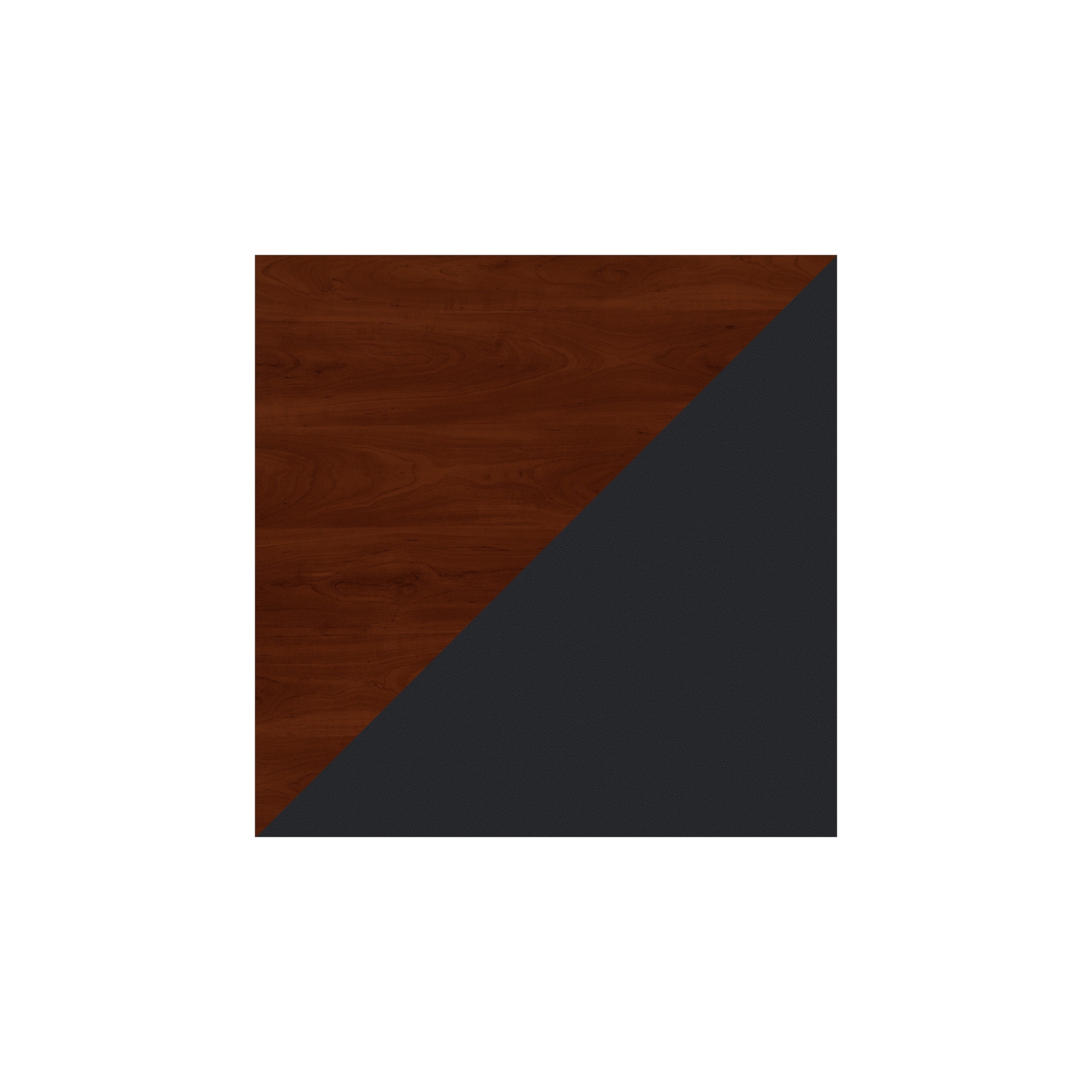 Series A 48W Corner Desk in Hansen Cherry and Galaxy - Engineered Wood