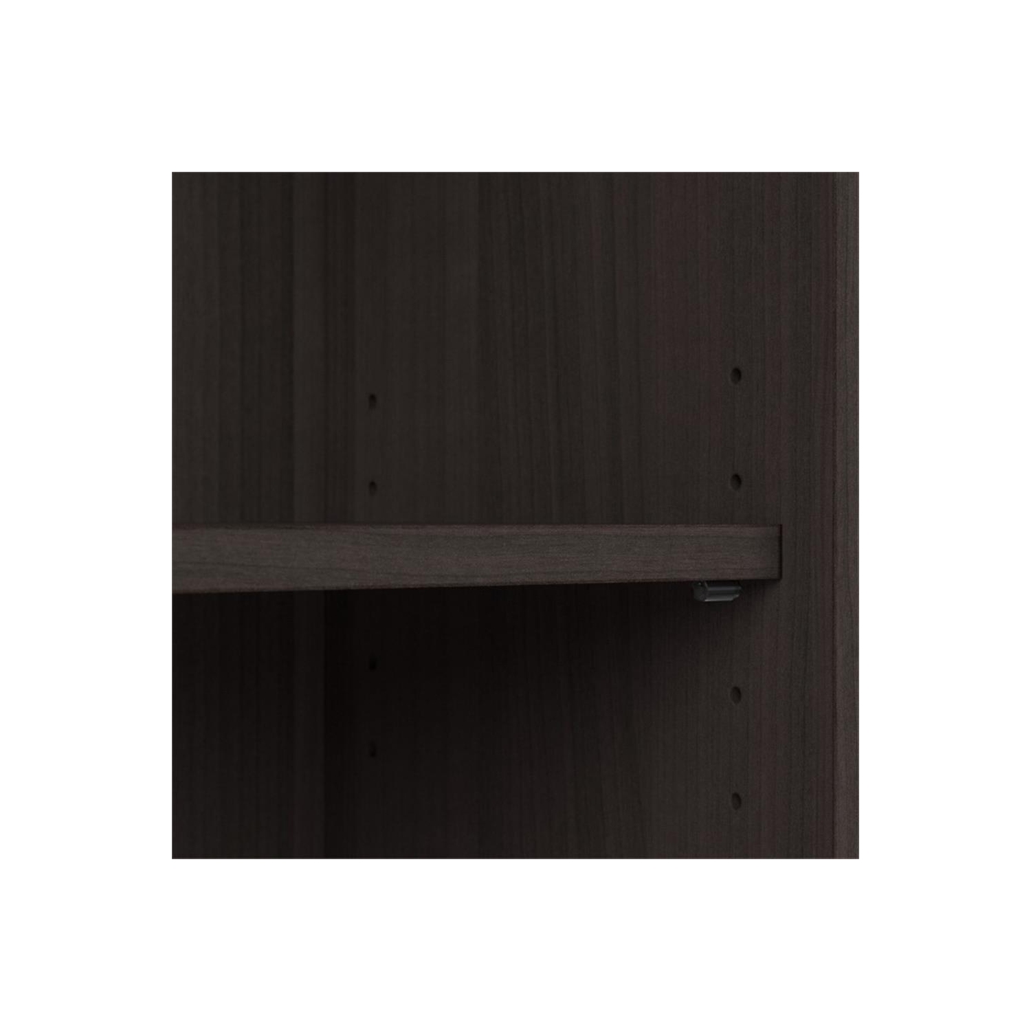 Cabot 5 Shelf Tall Bookcase in Heather Gray - Engineered Wood