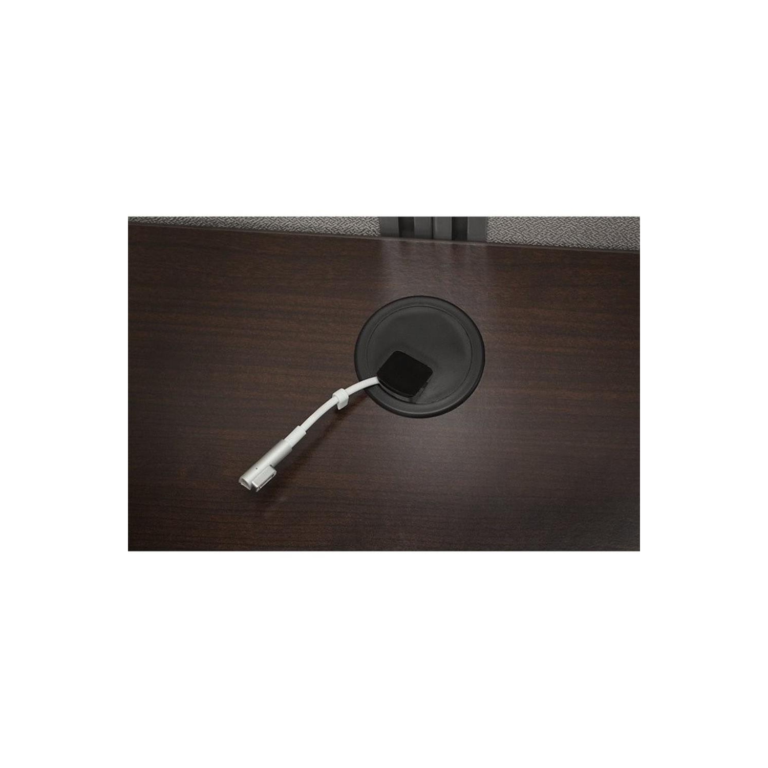 Bush Business Furniture Easy Office Wood Computer Desk for Two in Mocha Cherry