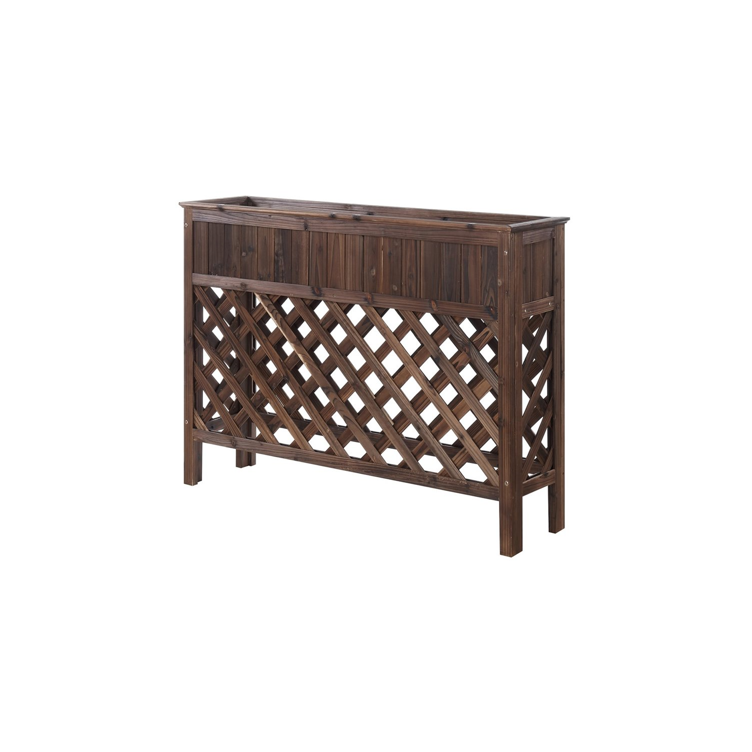 Convenience Concepts Designs2Go 48" Patio Planter in Weathered Cedar