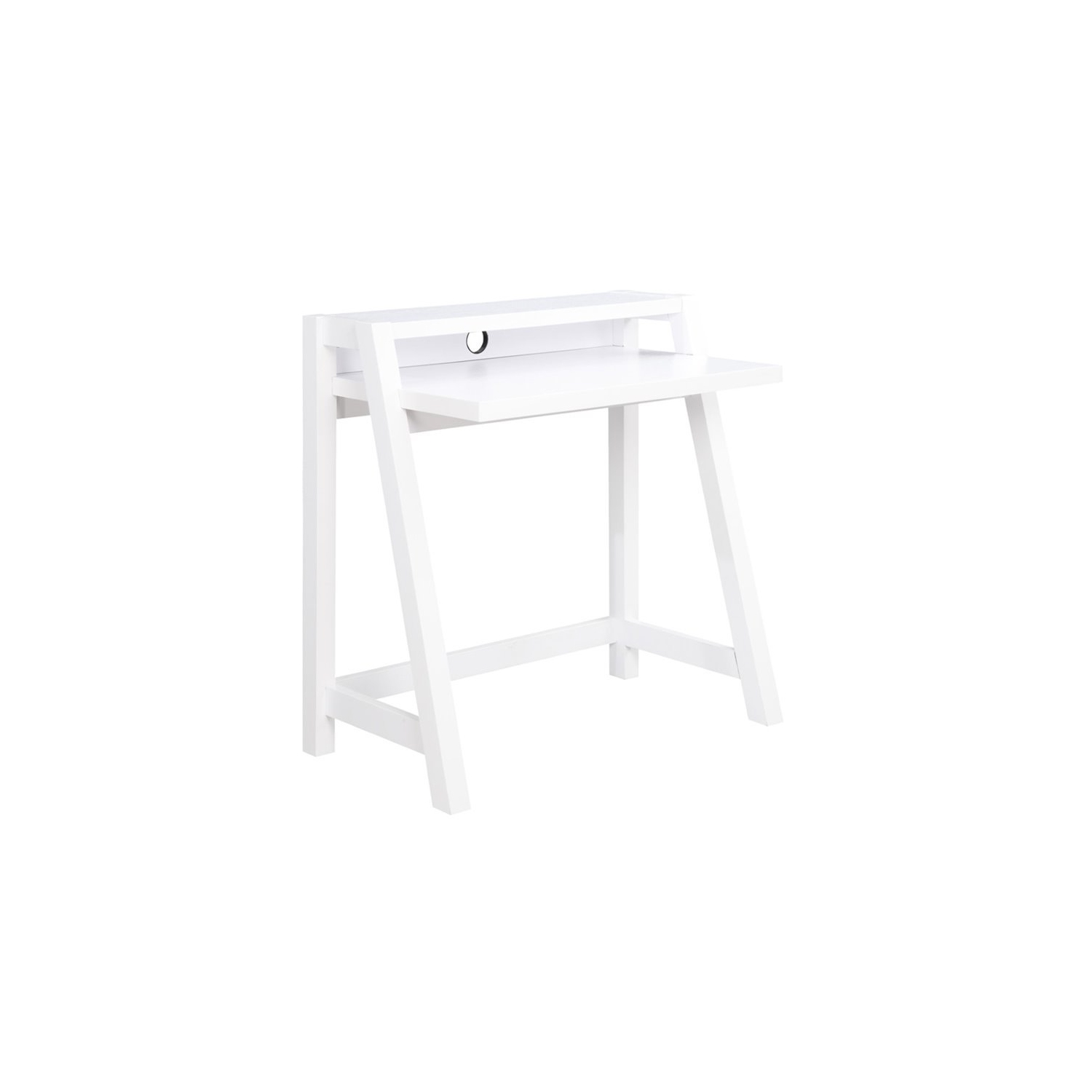 Convenience Concepts Newport Lilly Writing Desk in White Wood Finish