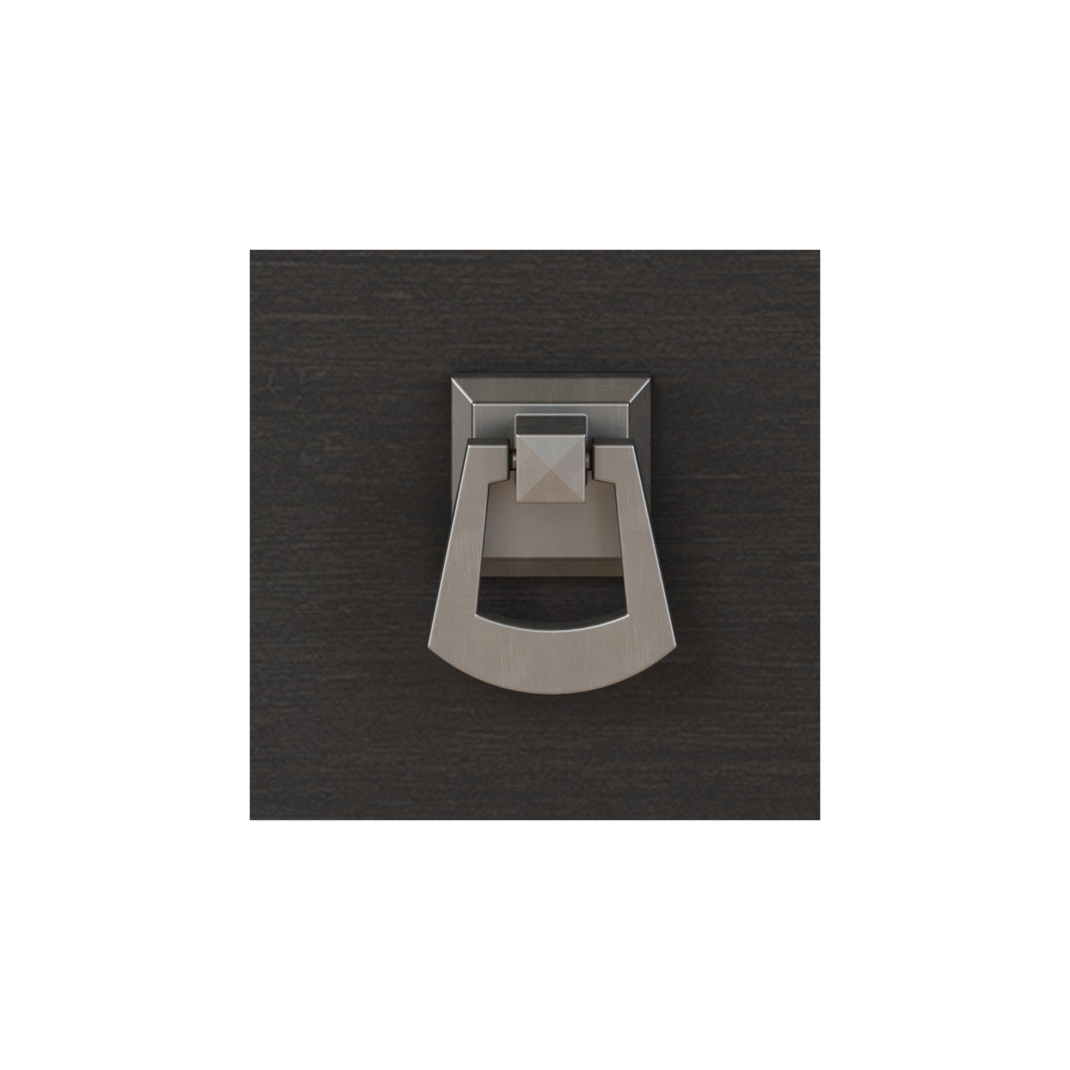 Salinas Computer Desk with Hutch in Vintage Black - Engineered Wood