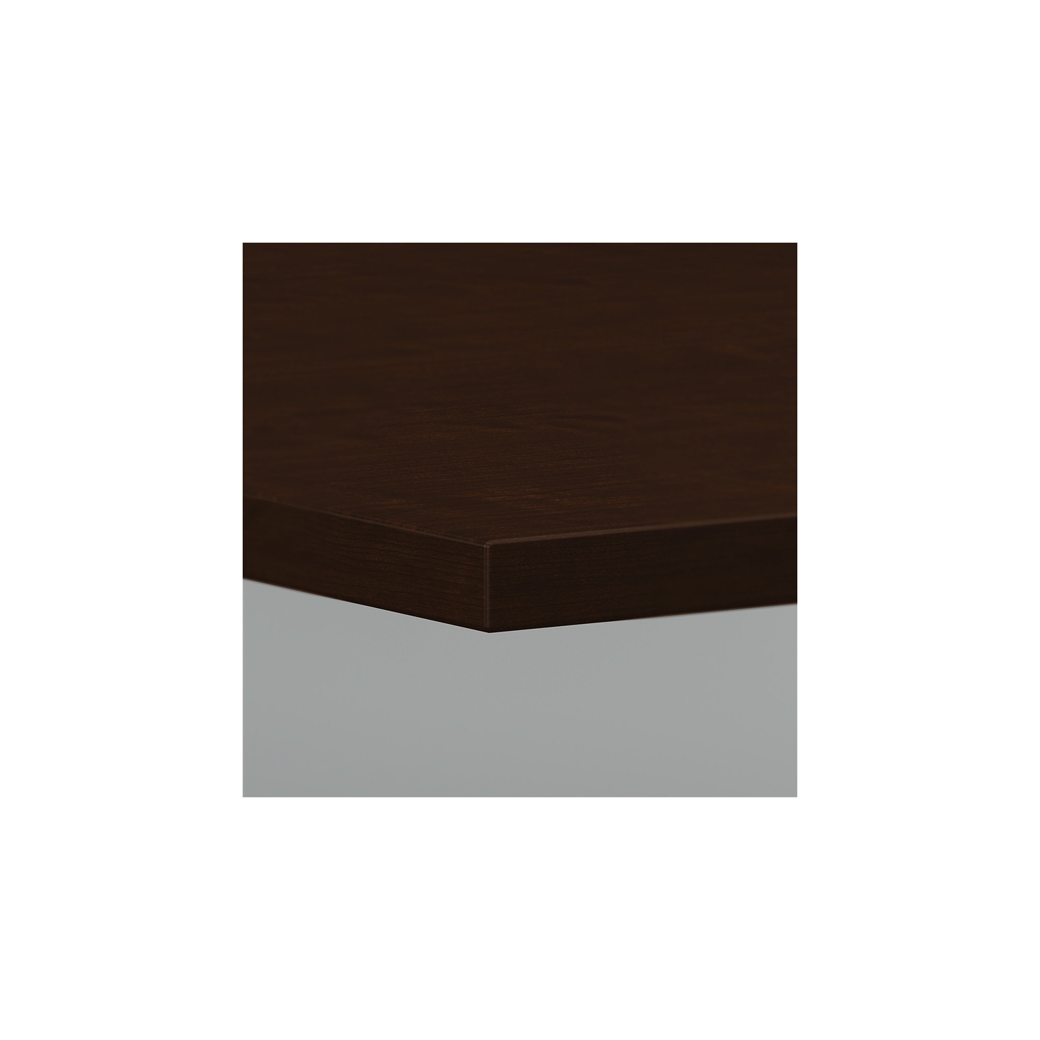 Bush Business Furniture Boat Shaped Conference Table with Metal Base in Cherry