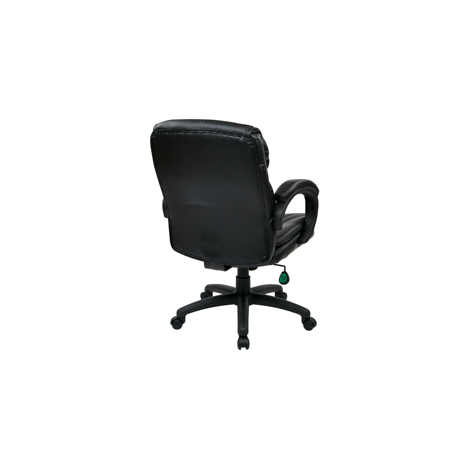 Mid Back Eco Leather Executive Office Chair in Black