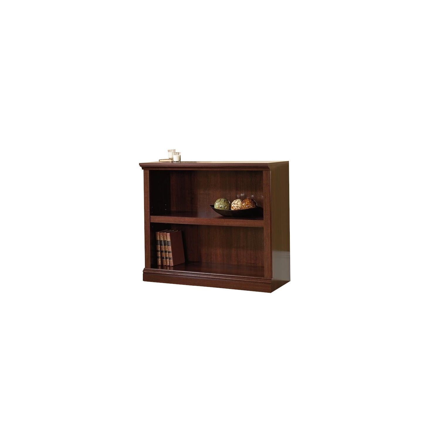 Sauder Select 2 Shelf Bookcase in Select Cherry