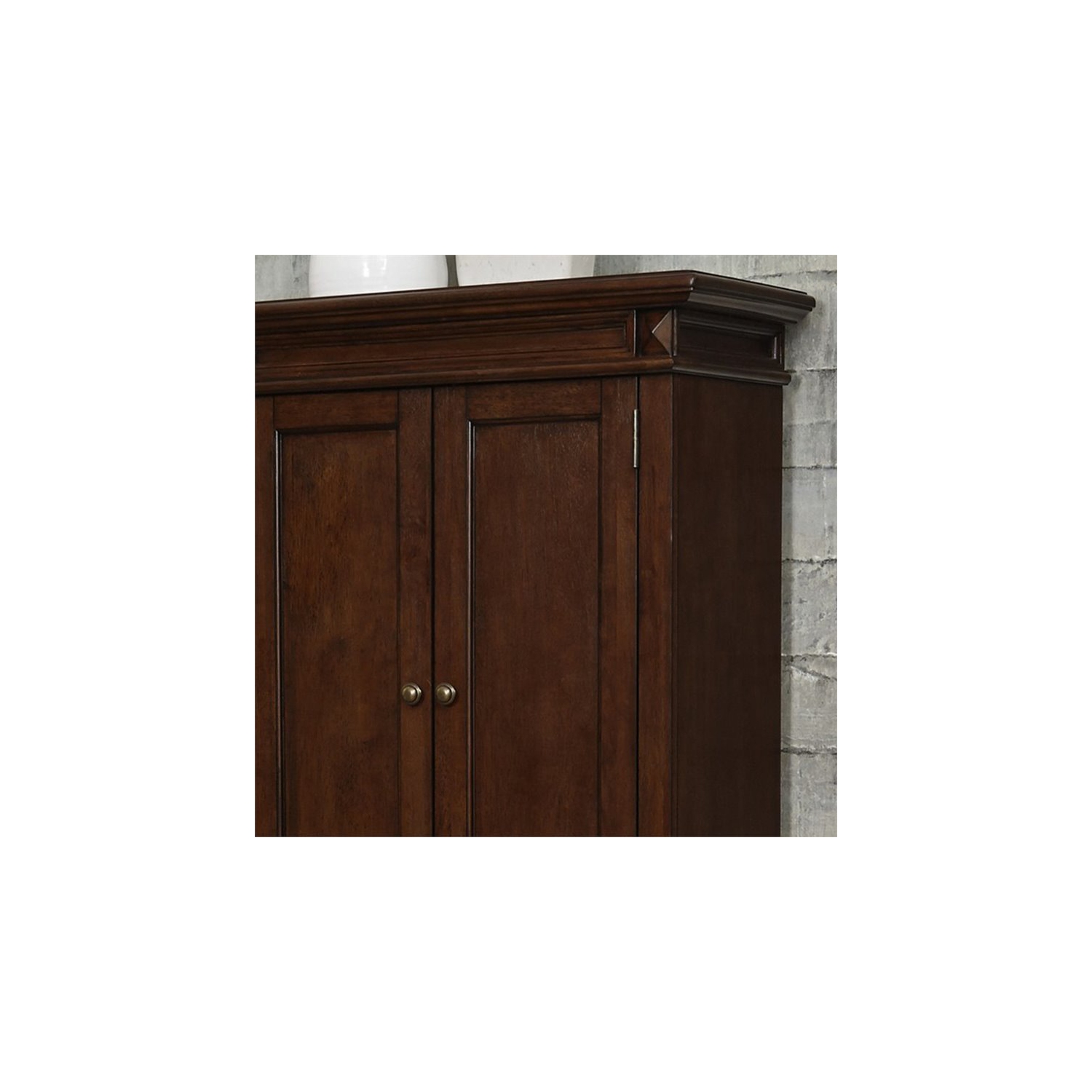 Homestyles Americana Wood Pantry in Brown