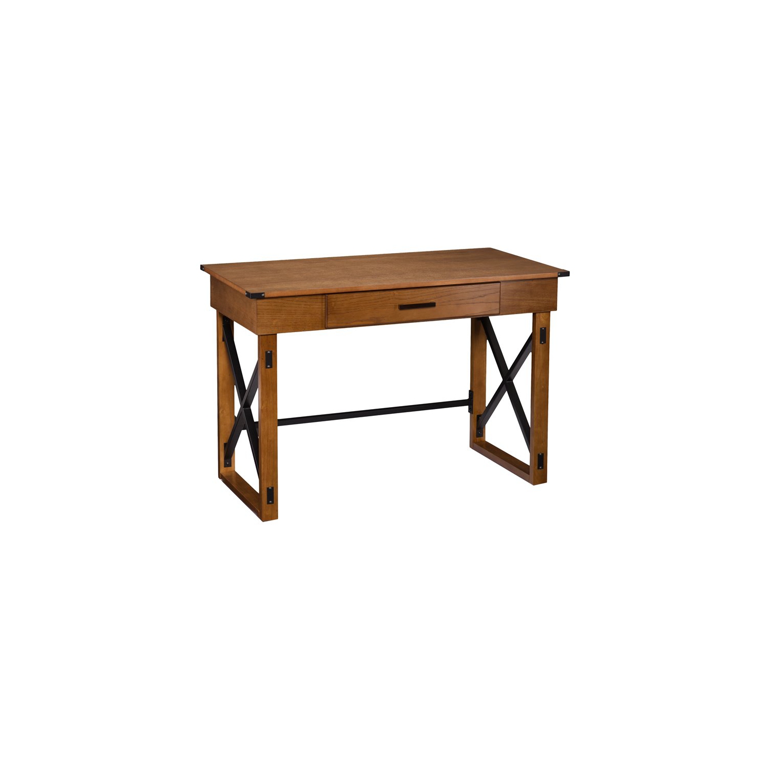 SEI Furniture Canton Height Adjustable Desk in Glazed Pine